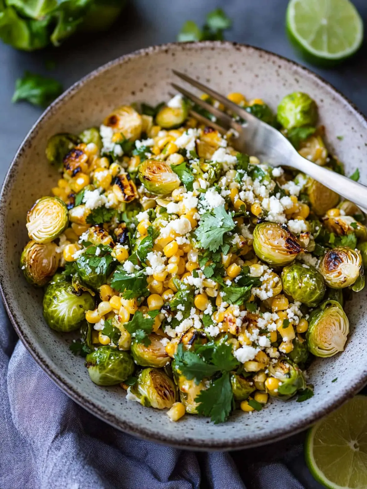 Crispy Mexican Street Corn Brussels Sprouts You’ll Crave 3 Mexican Street Corn Brussels Sprouts