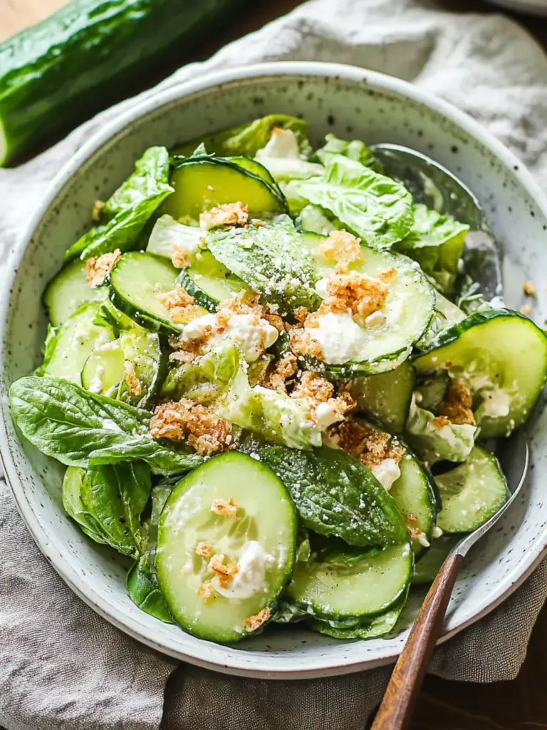 Cucumber Caesar Salad
