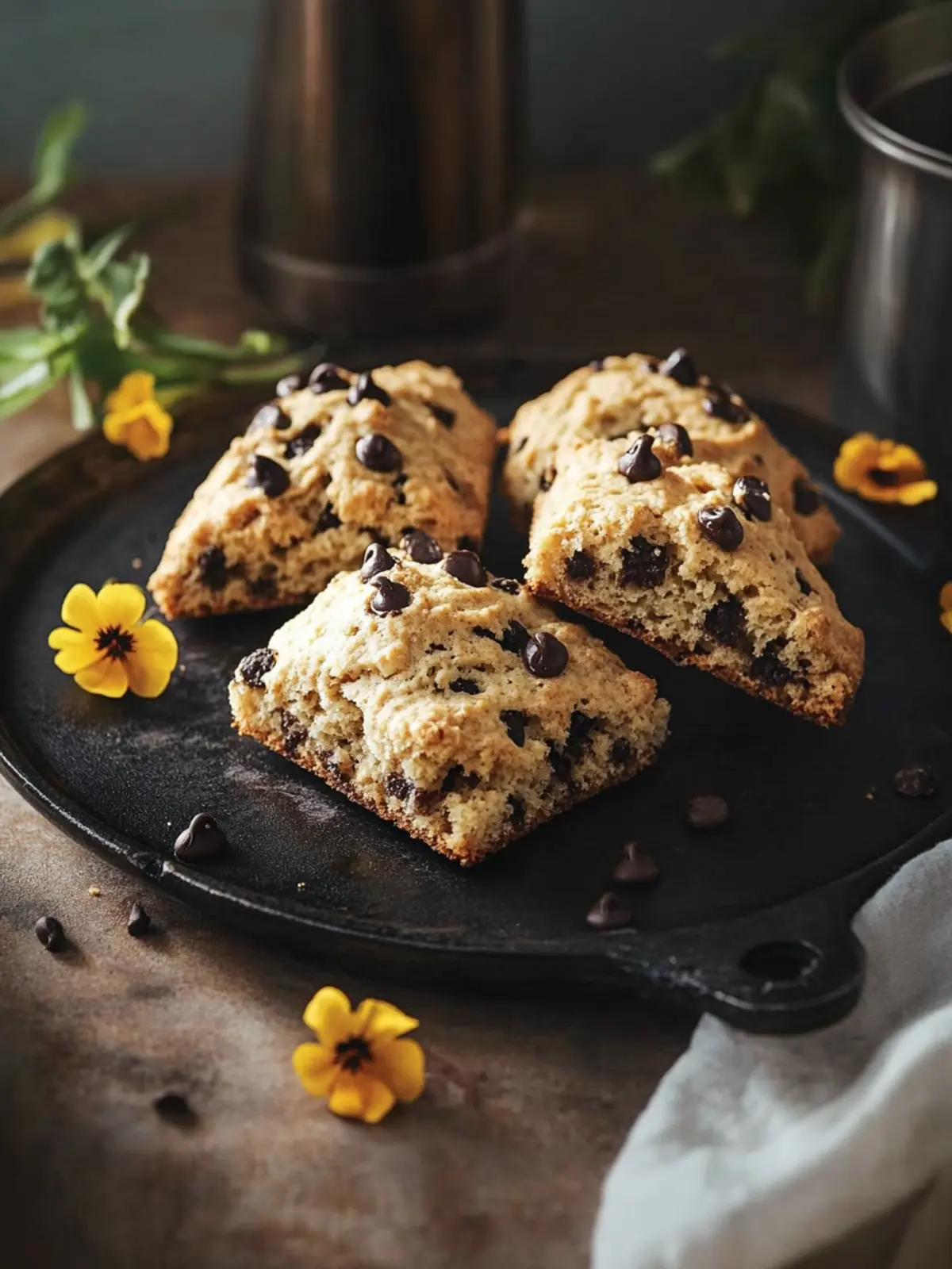 Decadent Banana Chocolate Chip Scones Perfect for Breakfast 4 Banana Chocolate Chip Scones