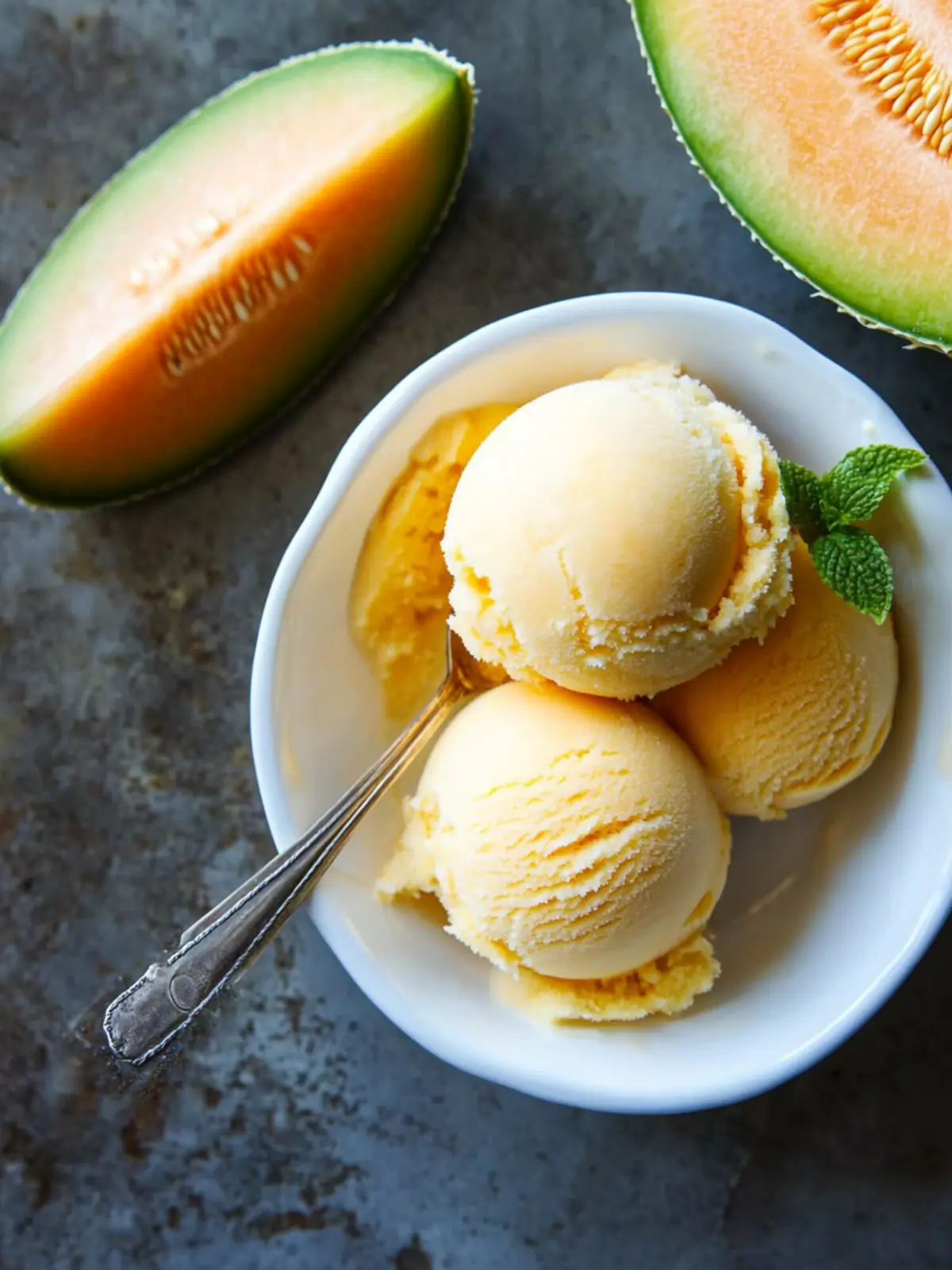 Cantaloupe Sea Salt Ice Cream: A Creamy Summer Delight 3 Cantaloupe Sea Salt Ice Cream