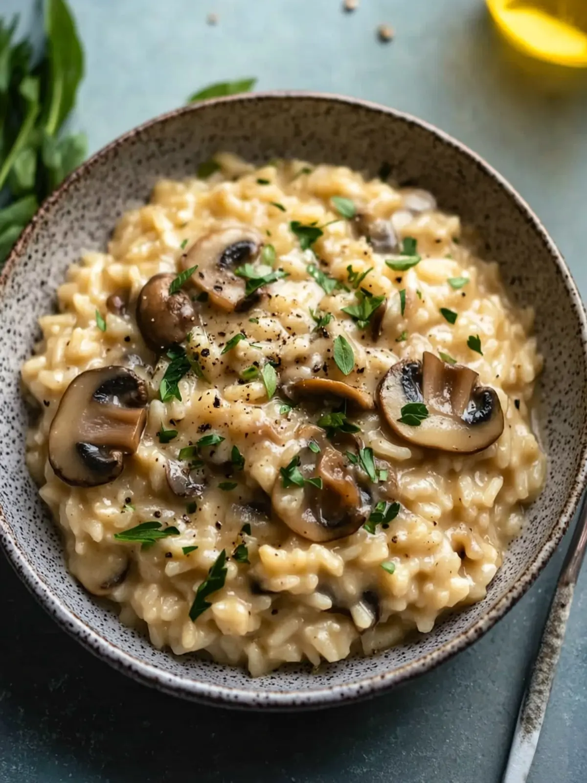 Creamy Vegan Mushroom Risotto Ready in 30 Minutes 3 Vegan Mushroom Risotto