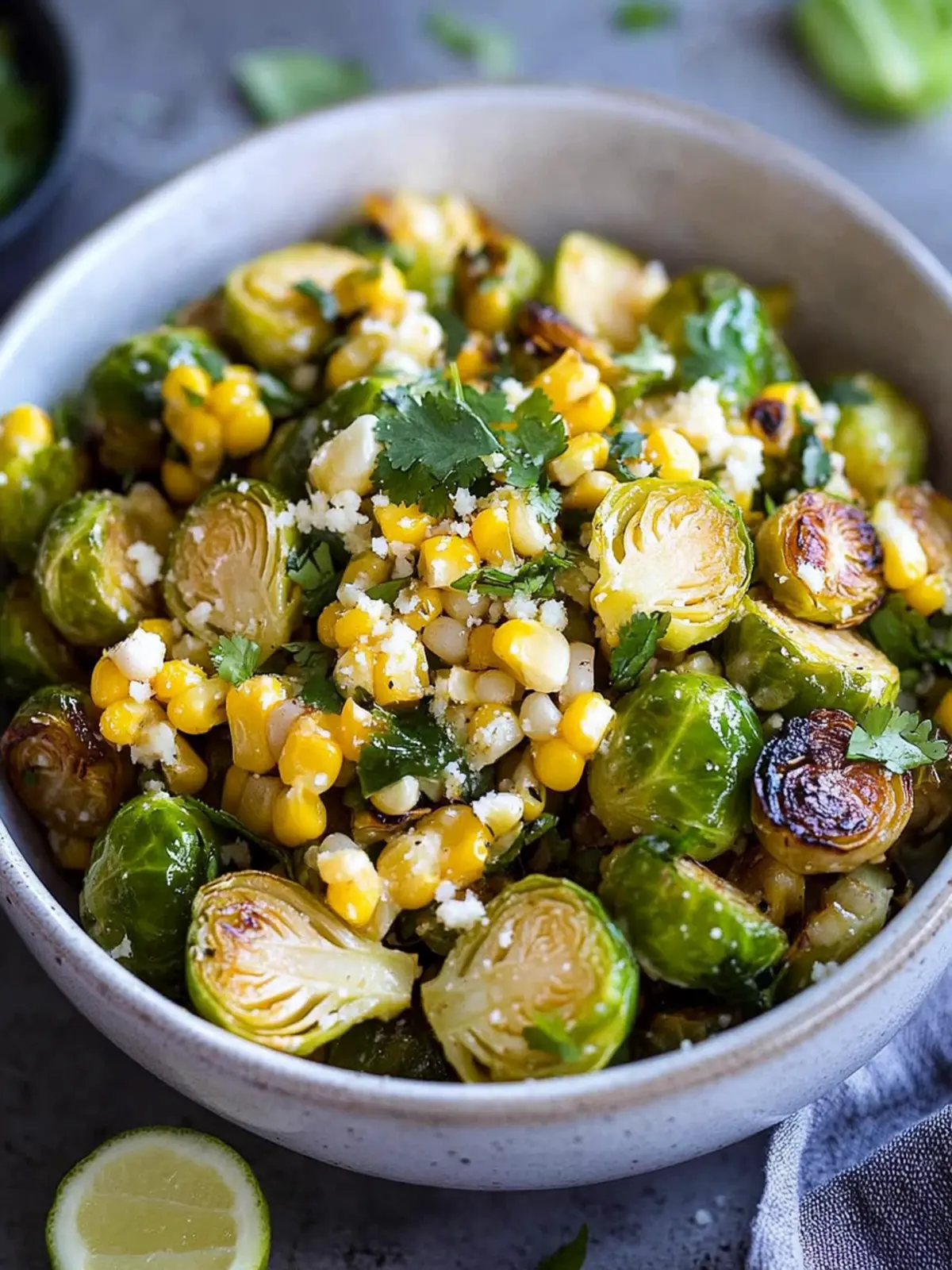 Crispy Mexican Street Corn Brussels Sprouts You’ll Crave 5 Mexican Street Corn Brussels Sprouts