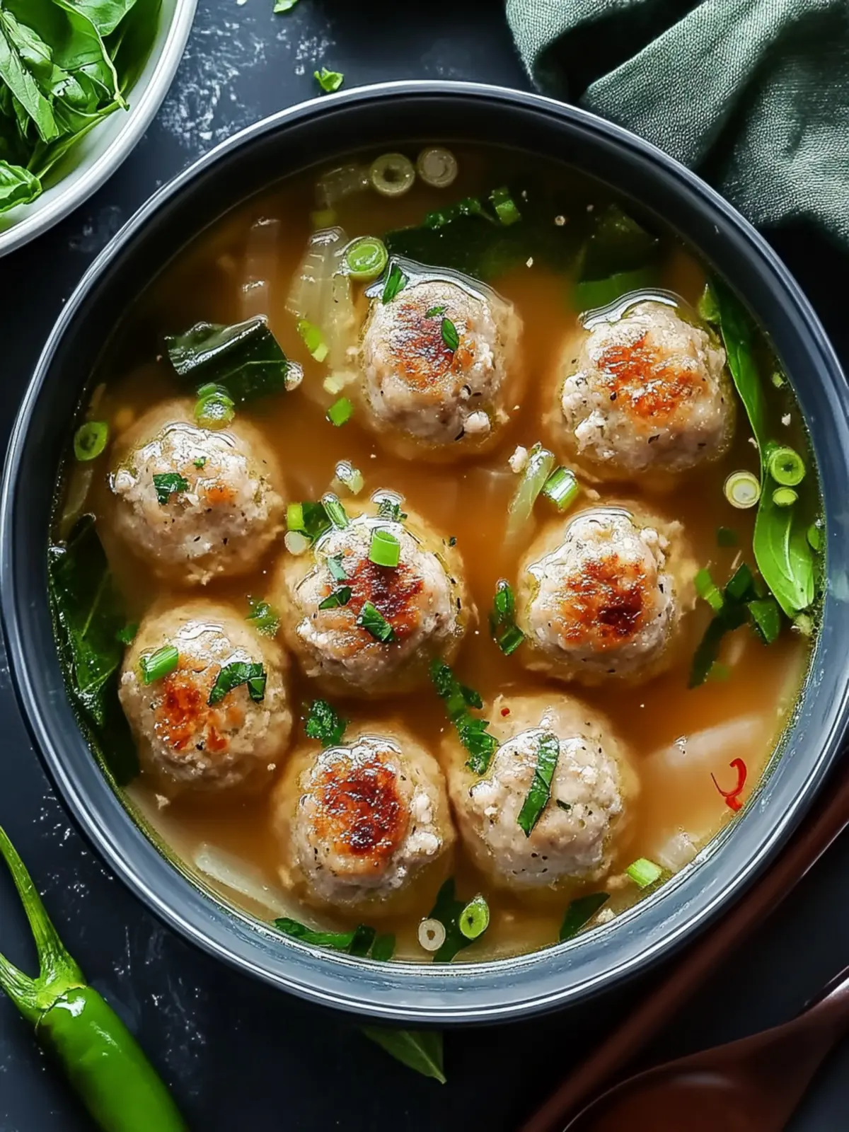 Ginger Chicken Meatball Soup: Cozy Comfort for Every Bite 2 Ginger Chicken Meatball Soup