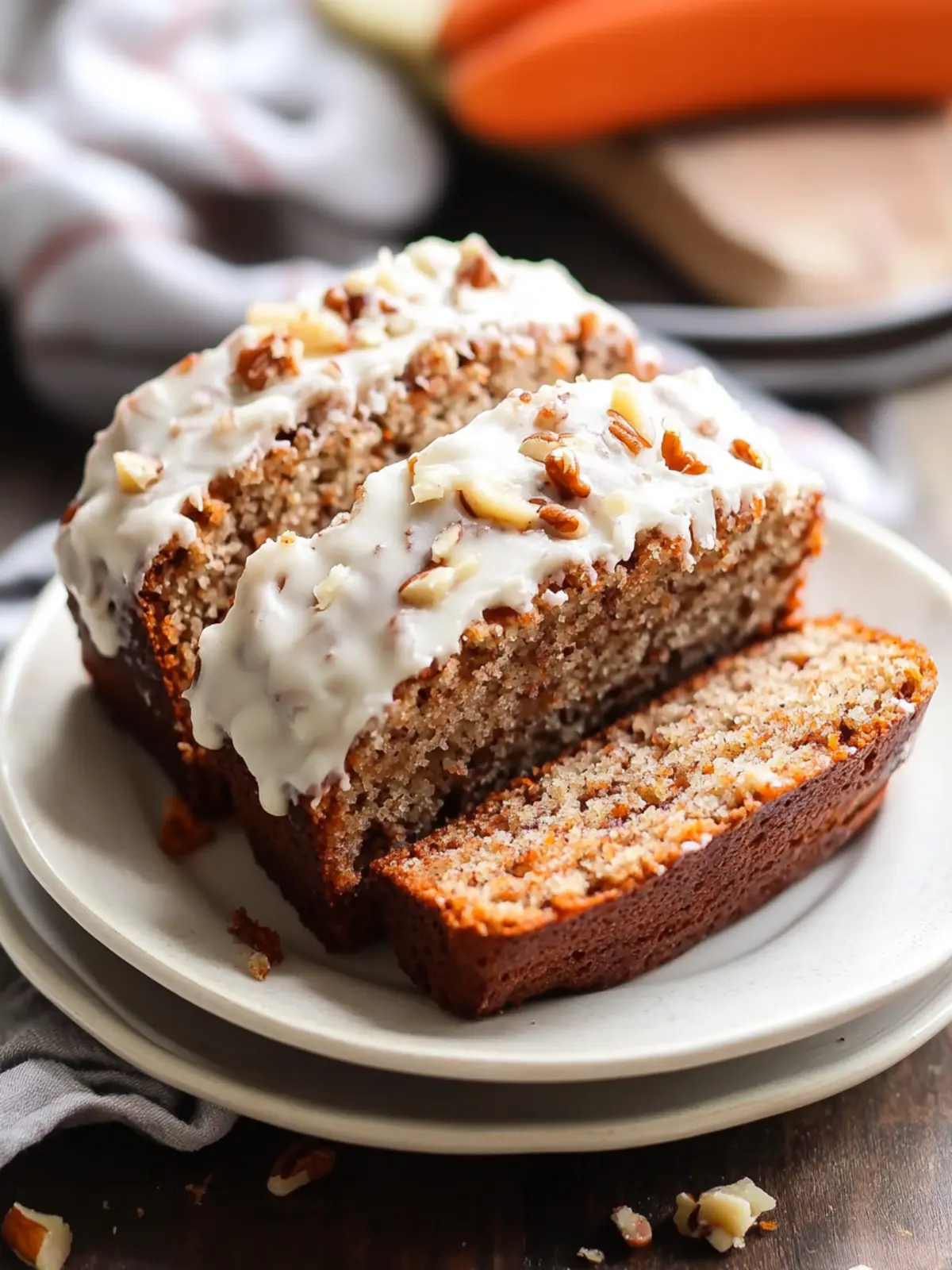 Irresistible Carrot Cake Banana Bread with Creamy Frosting 5 Carrot Cake Banana Bread