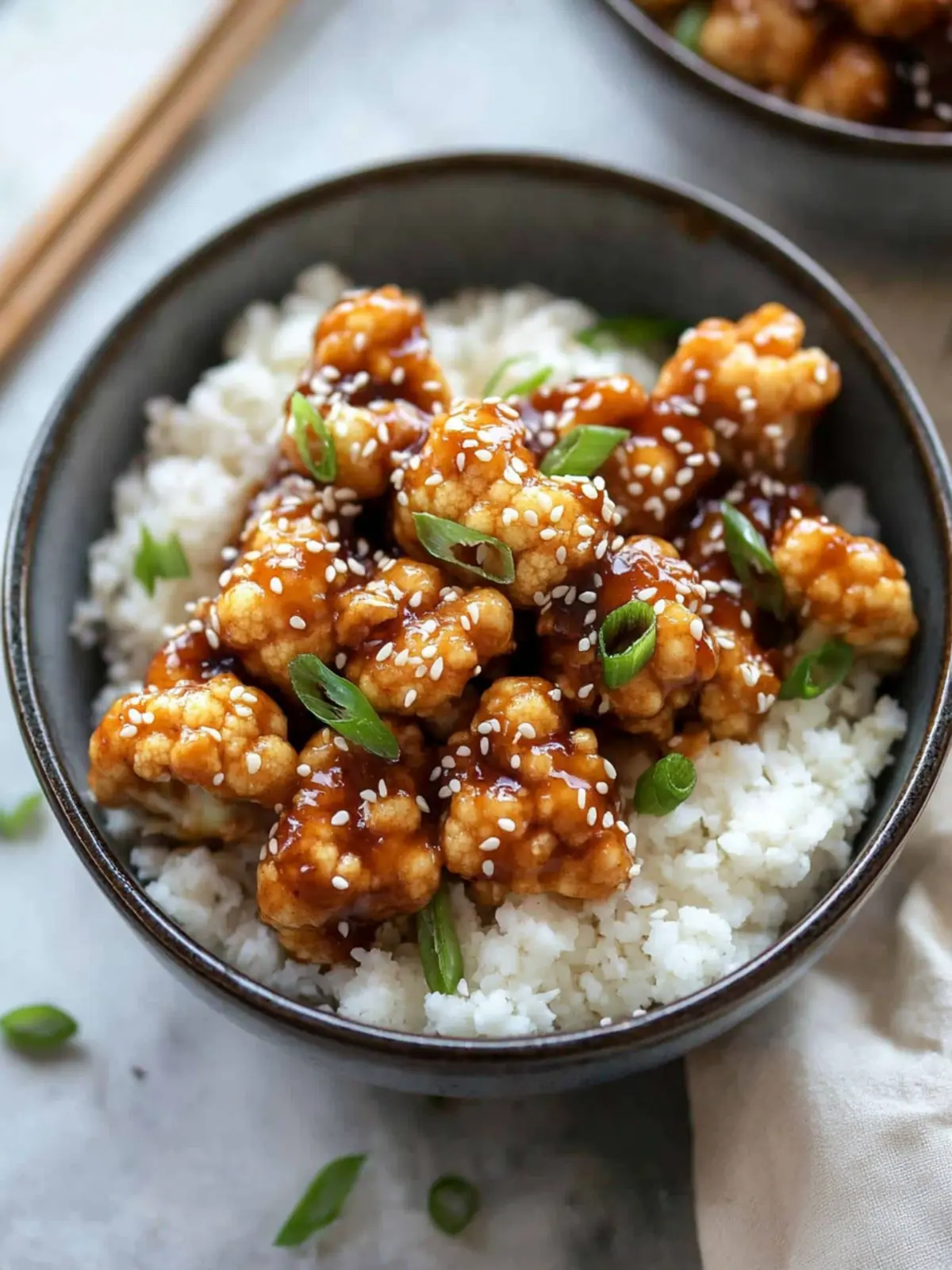 Crispy Sticky Sesame Cauliflower: Guilt-Free Flavor Explosion 4 Sticky Sesame Cauliflower
