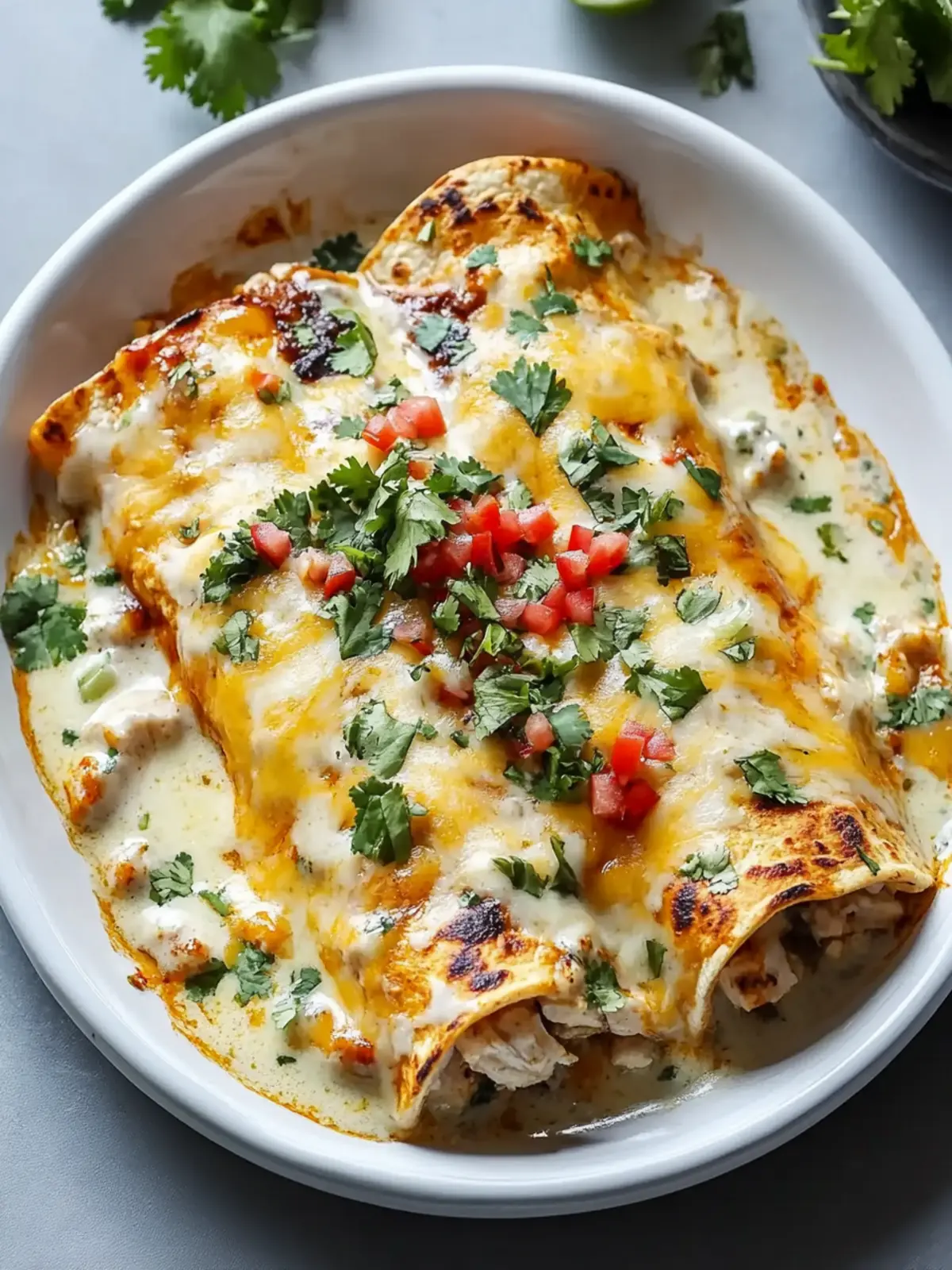 High Protein Chicken Enchiladas for a Flavor-Packed Dinner 2 High Protein Chicken Enchiladas