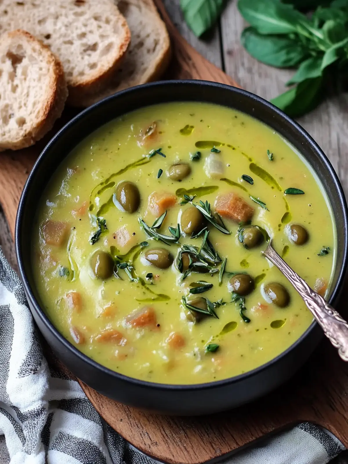 Creamy Green Olive Soup That Warms the Soul 5 Green Olive Soup