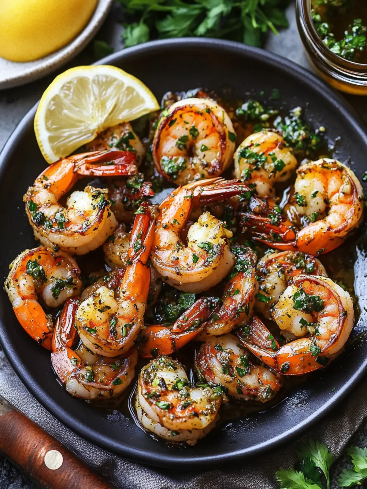 Delicious Pan Seared Chimichurri Shrimp in Under 30 Minutes 3 Pan Seared Chimichurri Shrimp