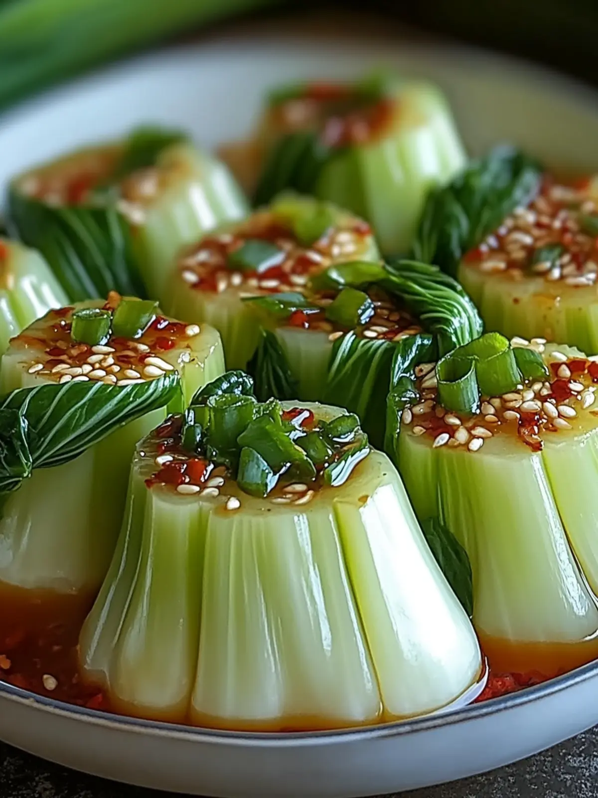 Savory Bok Choy with Ginger Chili Sauce in 15 Minutes 3 Bok Choy with Ginger Chili Sauce