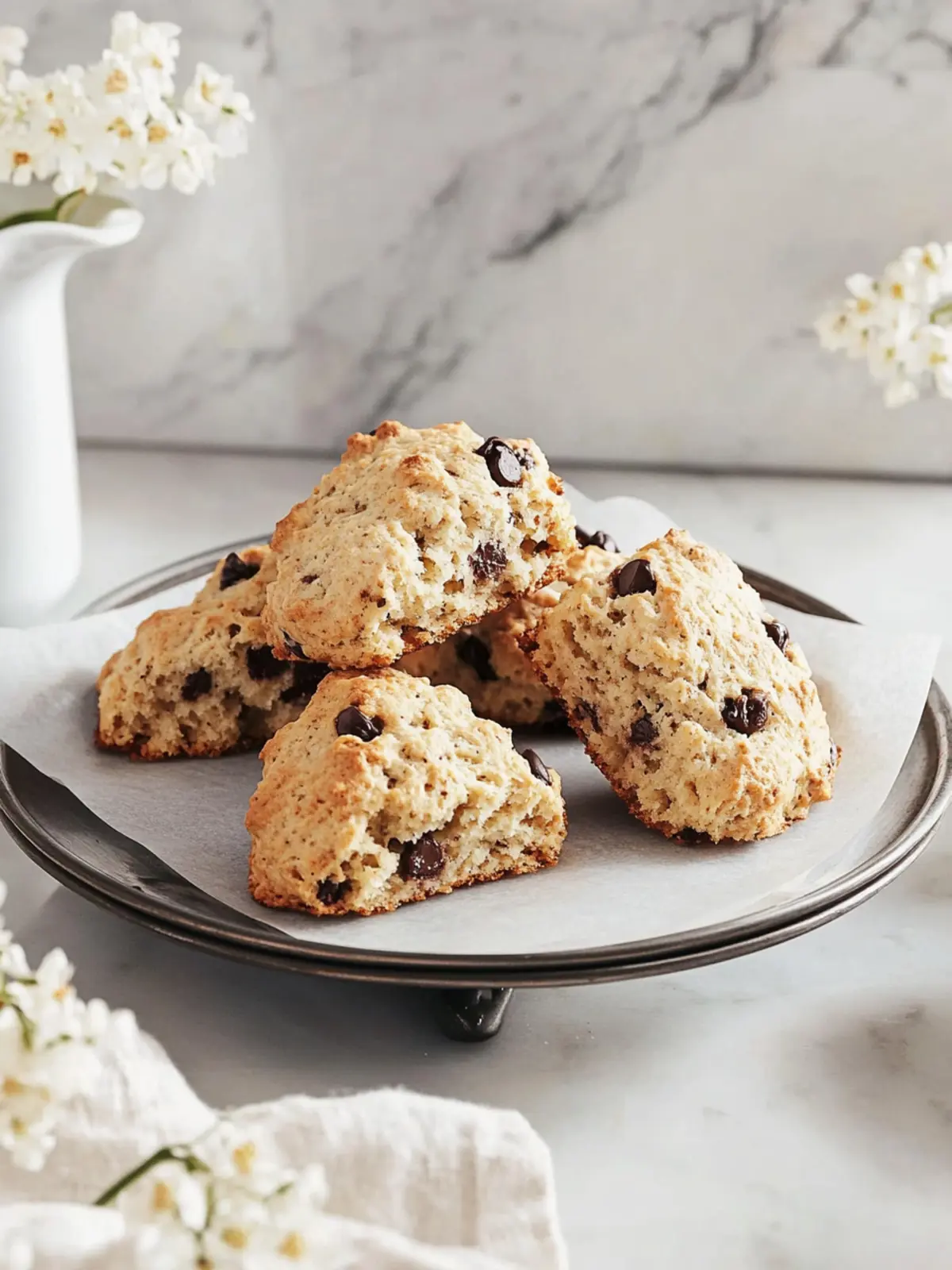 Decadent Banana Chocolate Chip Scones Perfect for Breakfast 3 Banana Chocolate Chip Scones