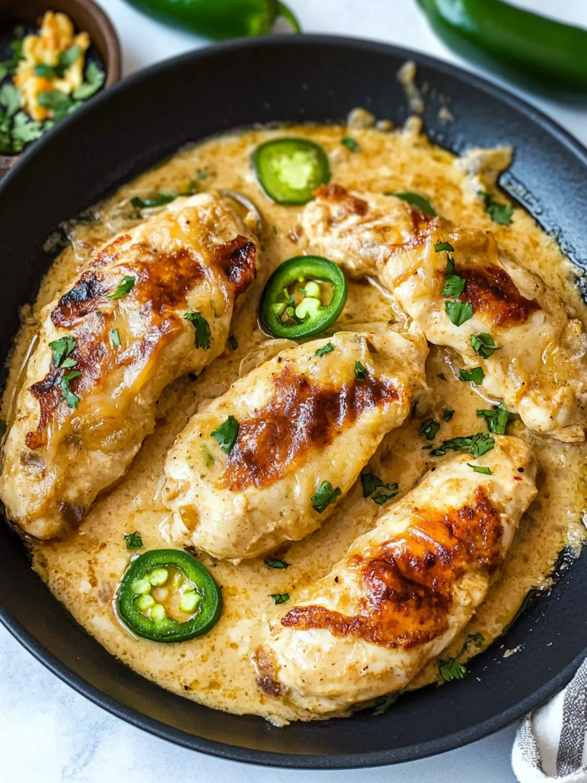 Cheesy Jalapeño Chicken Skillet: Quick & Spicy Weeknight Delight 5 Cheesy Jalapeño Chicken