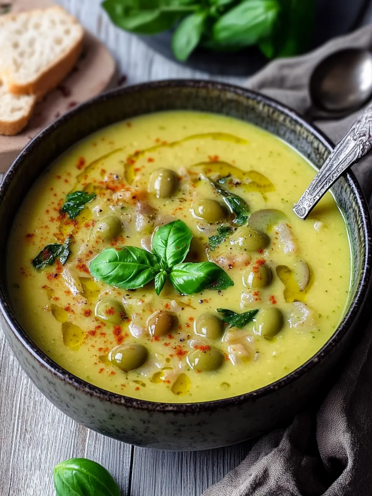 Creamy Green Olive Soup That Warms the Soul 2 Green Olive Soup