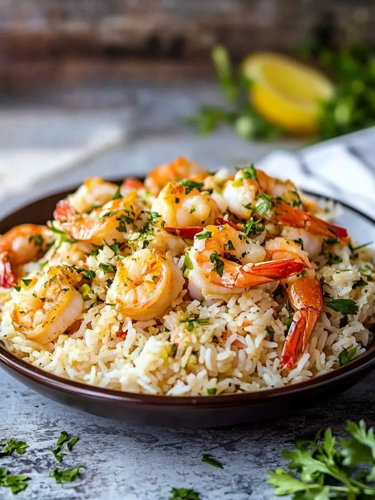 Flavorful Shrimp Rice with Herbs: A Healthy Delight for Dinner 4 Shrimp Rice with Herbs
