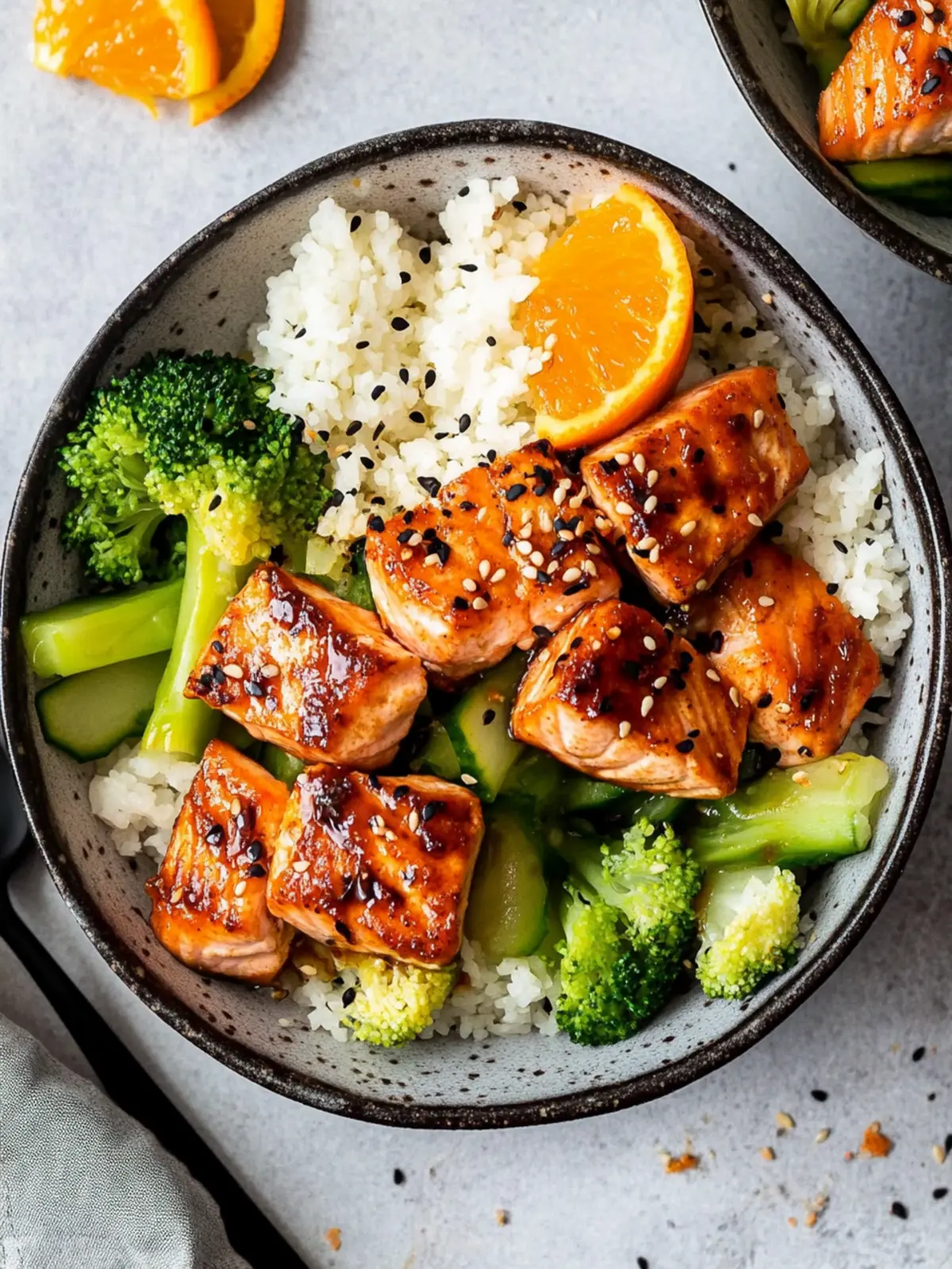 Savor the Best Crispy Orange Salmon Bowls in 25 Minutes 5 Crispy Orange Salmon Bowls