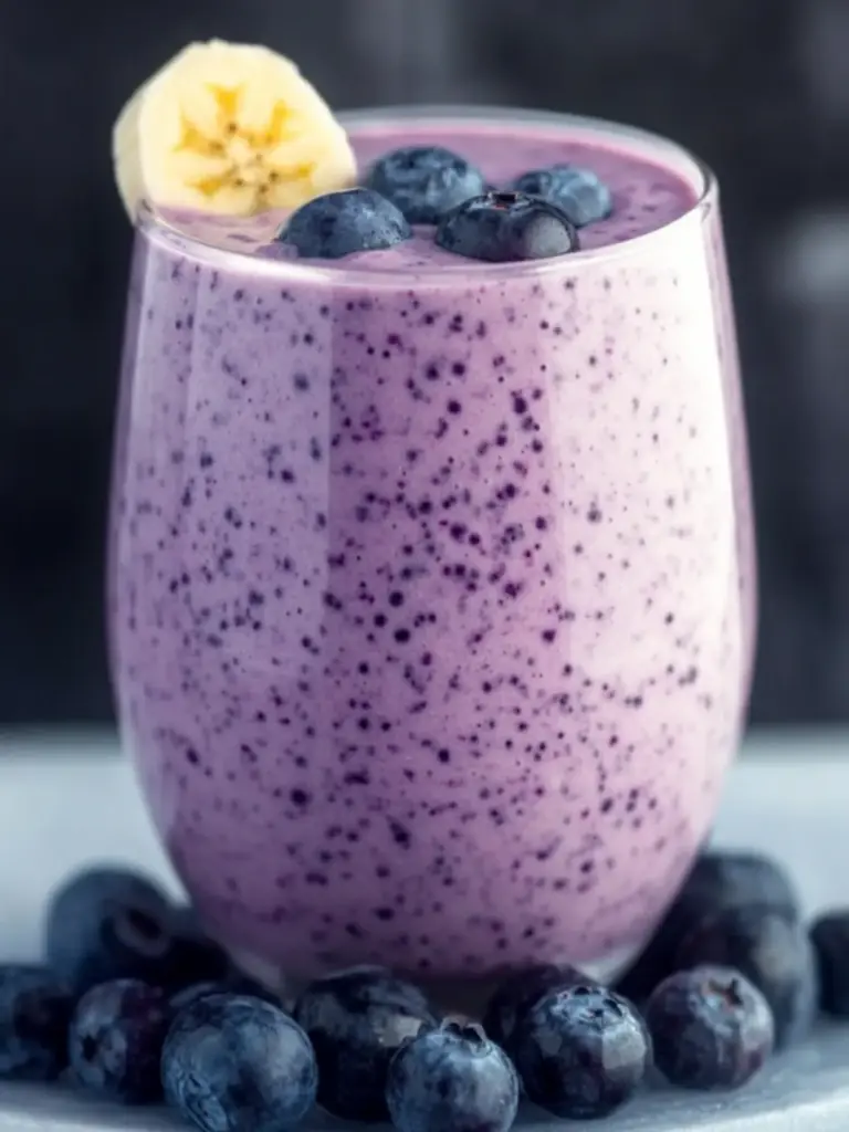 Blueberry Banana Protein Smoothie