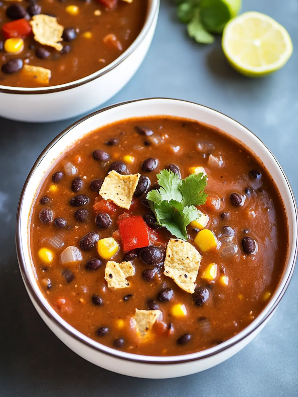 Savor the Warmth of Homemade Black Bean Enchilada Soup 4 Black Bean Enchilada Soup