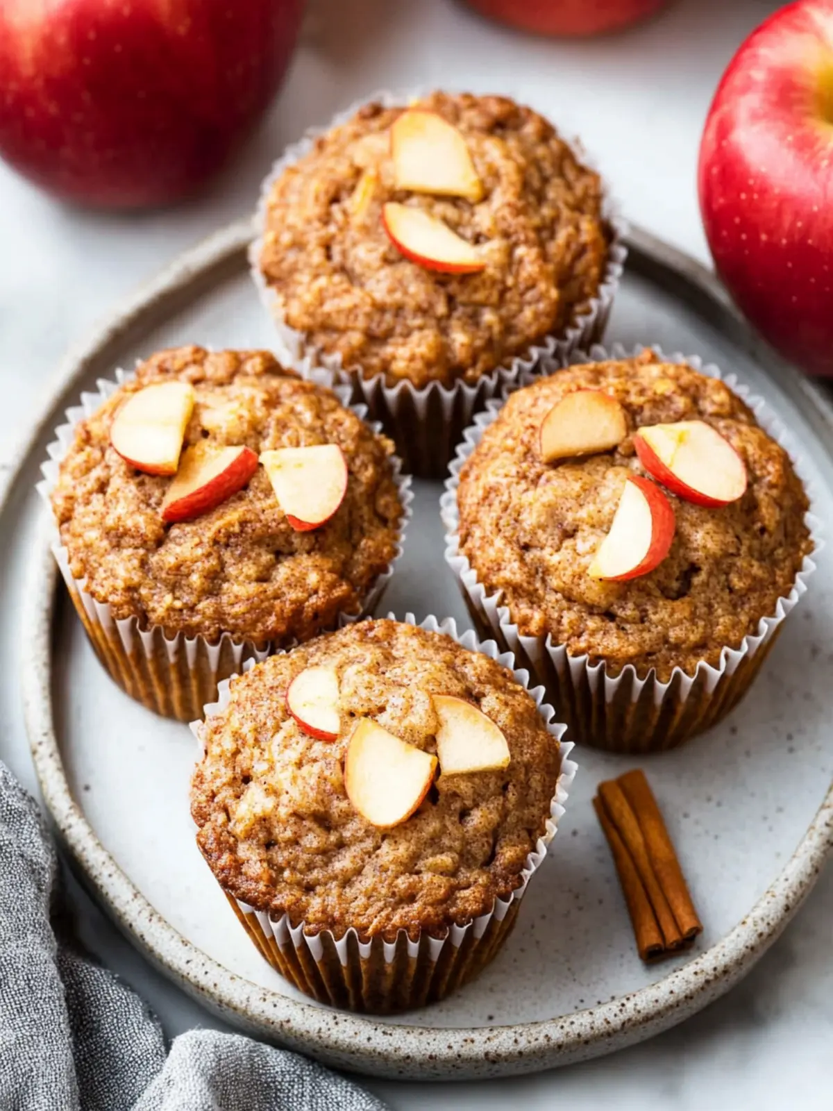 Delicious Apple Cinnamon Protein Muffins for Healthy Snacking 3 Apple Cinnamon Protein Muffins