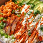 Buffalo Chicken Protein Bowl: Flavor-Packed Meal in 25 Minutes 44 Buffalo Chicken Protein Bowl