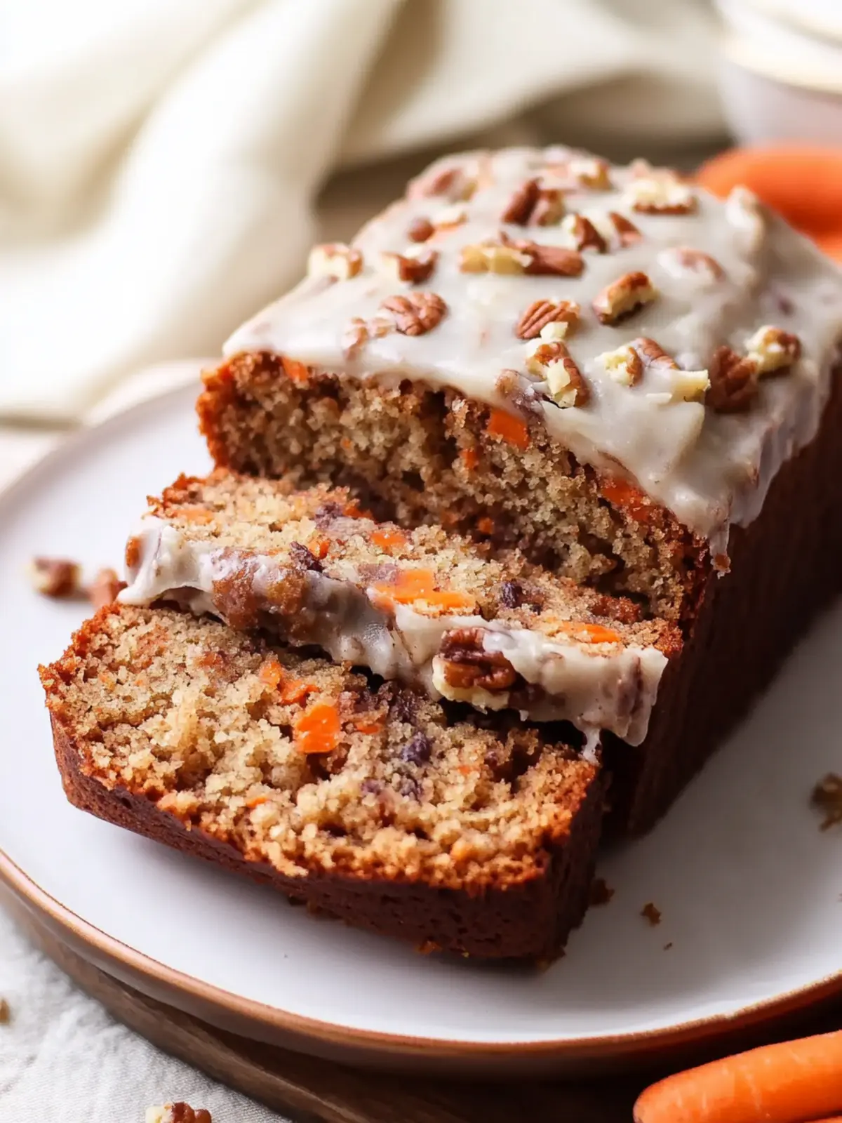 Irresistible Carrot Cake Banana Bread with Creamy Frosting 2 Carrot Cake Banana Bread