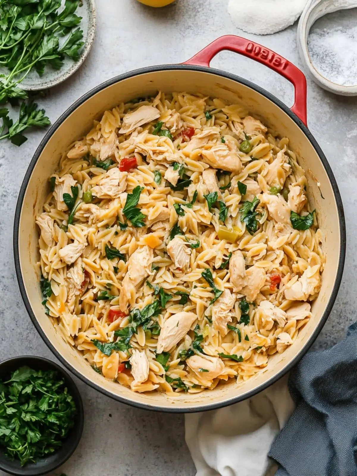 Creamy One Pot Chicken Orzo in Just 30 Minutes! 4 One Pot Chicken Orzo