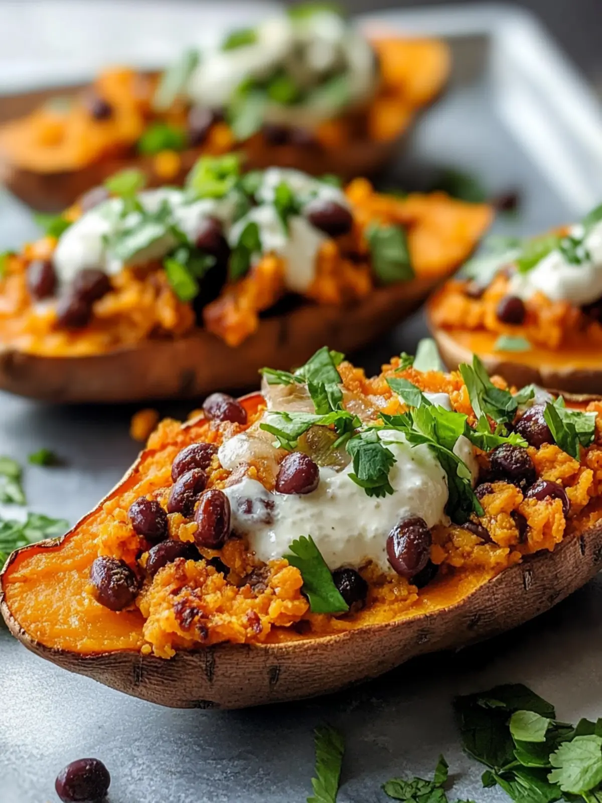 Protein Loaded Sweet Potato Boats for a Delicious Meal Prep 4 Protein Loaded Sweet Potato Boats