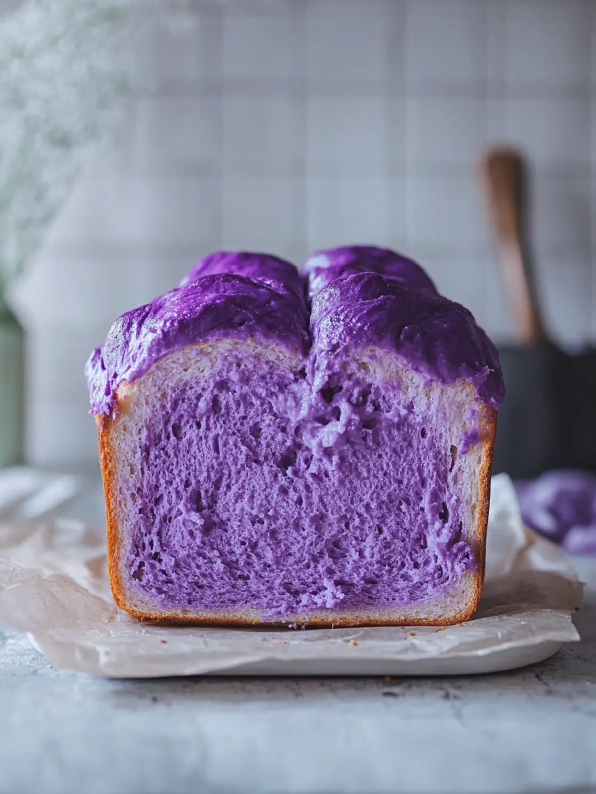Ube Milk Bread: Delightfully Fluffy and Oh-So-Sweet 3 Ube Milk Bread