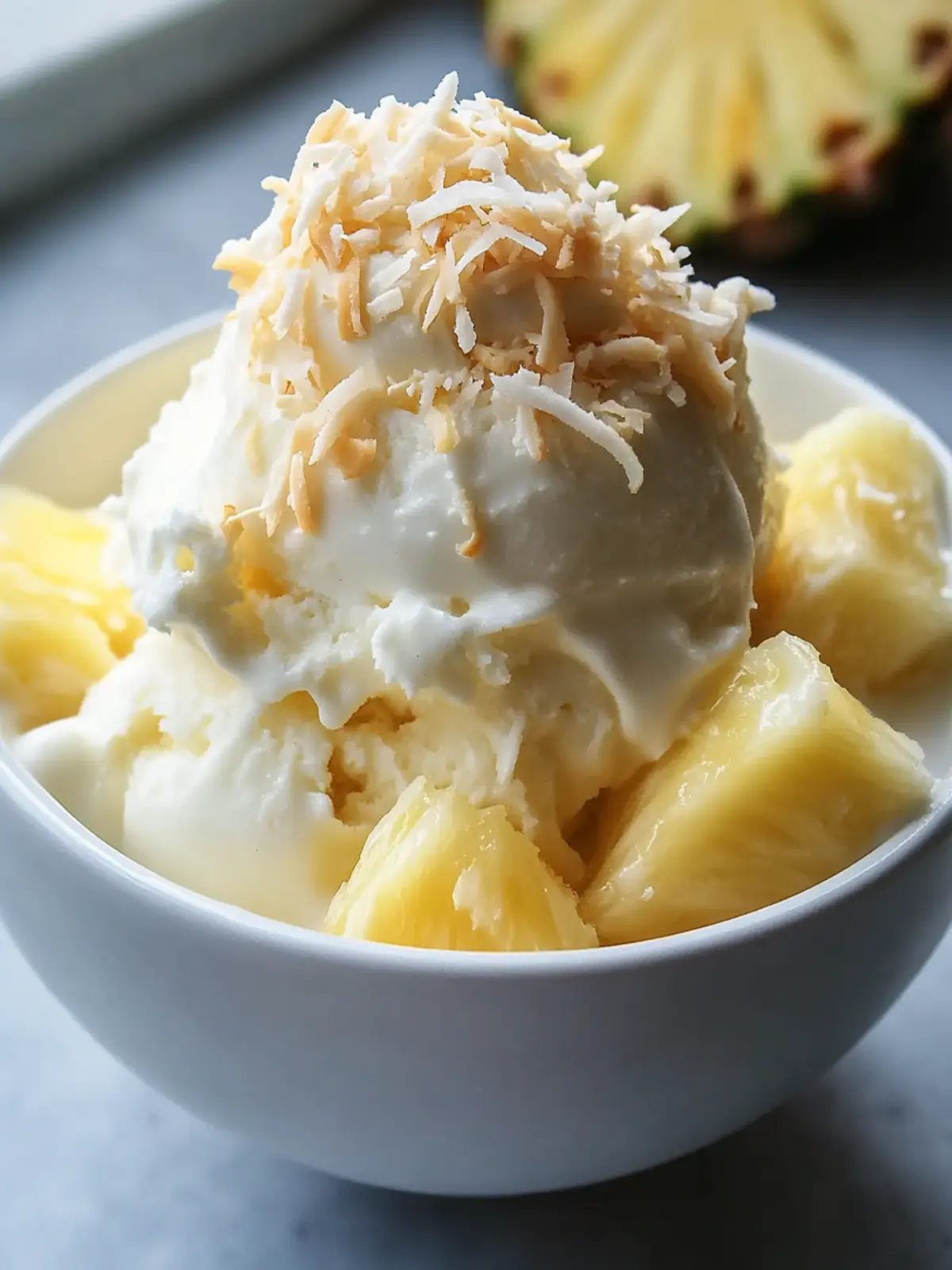 Creamy Pineapple Coconut Ice Cream for a Tropical Escape 4 Creamy Pineapple Coconut Ice Cream