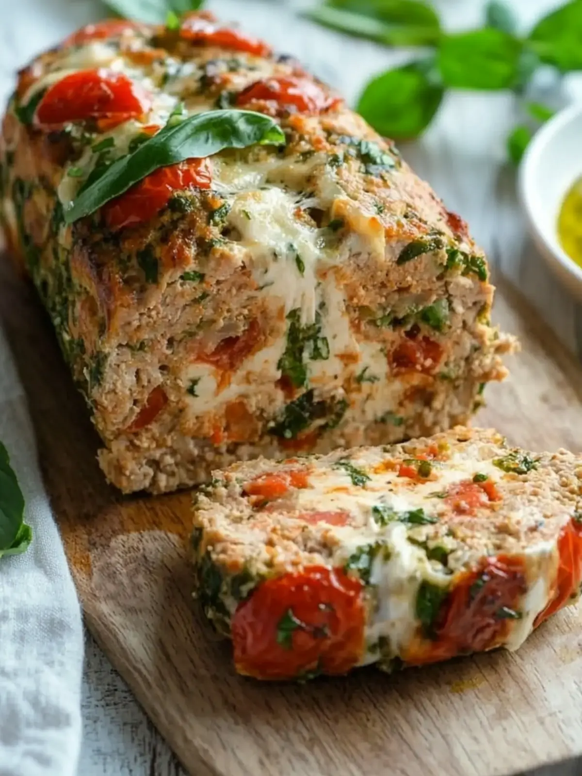 Caprese Chicken Meatloaf: A Flavorful Twist on Comfort Food 4 Caprese Chicken Meatloaf