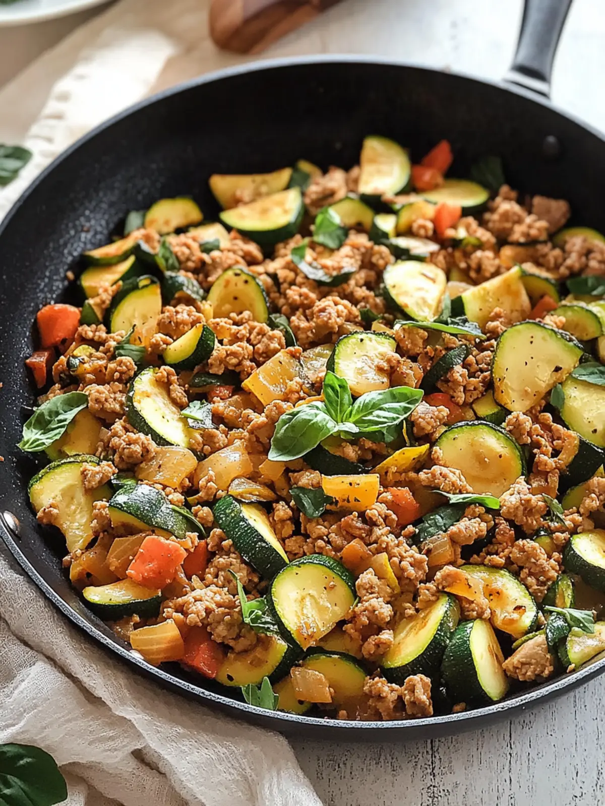 Sizzle Up a Ground Turkey and Zucchini Skillet Delight 3 Ground Turkey and Zucchini Skillet