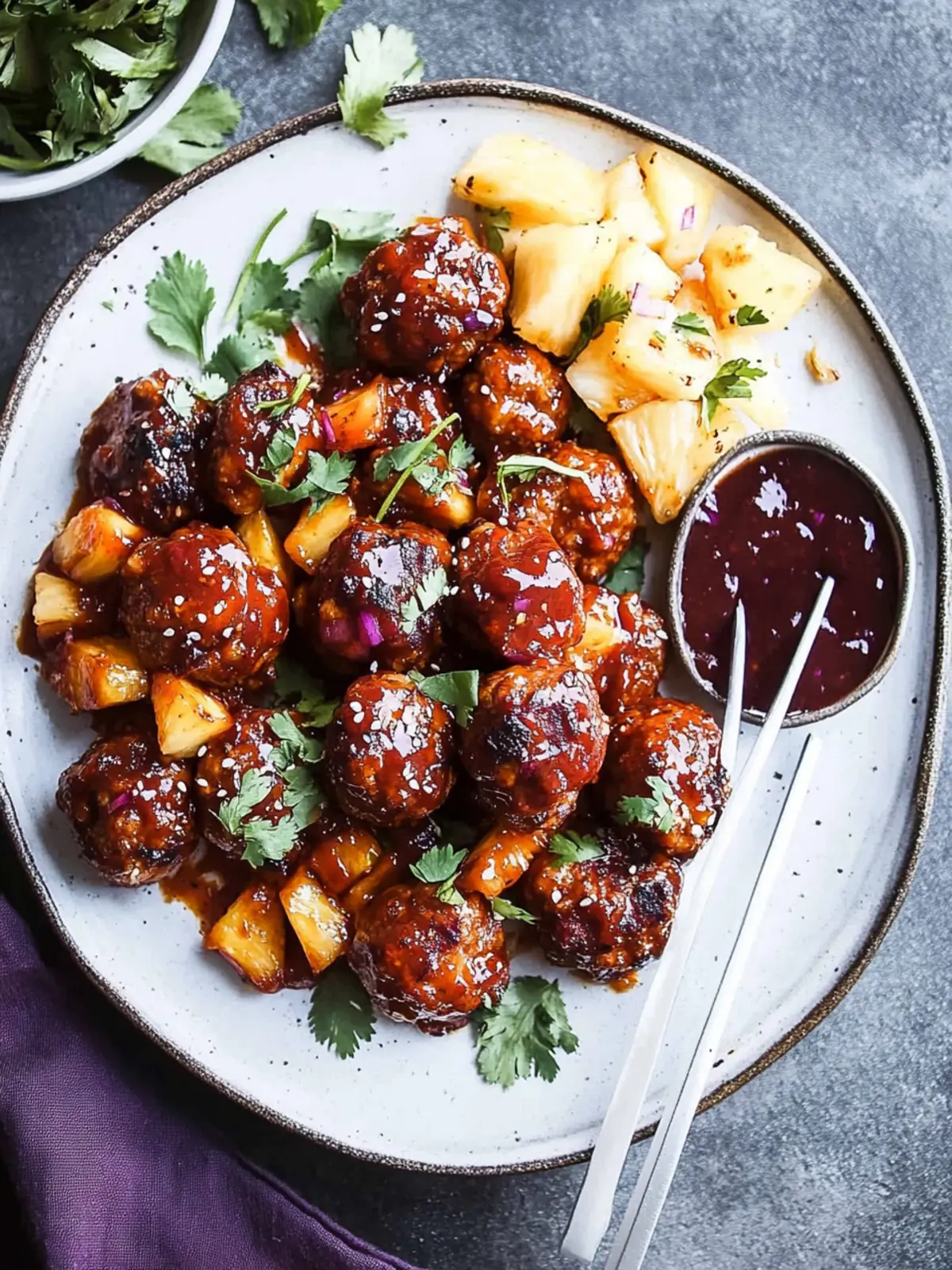 Pineapple BBQ Meatballs for a Flavor-Packed Dinner Delight 2 Pineapple BBQ Meatballs