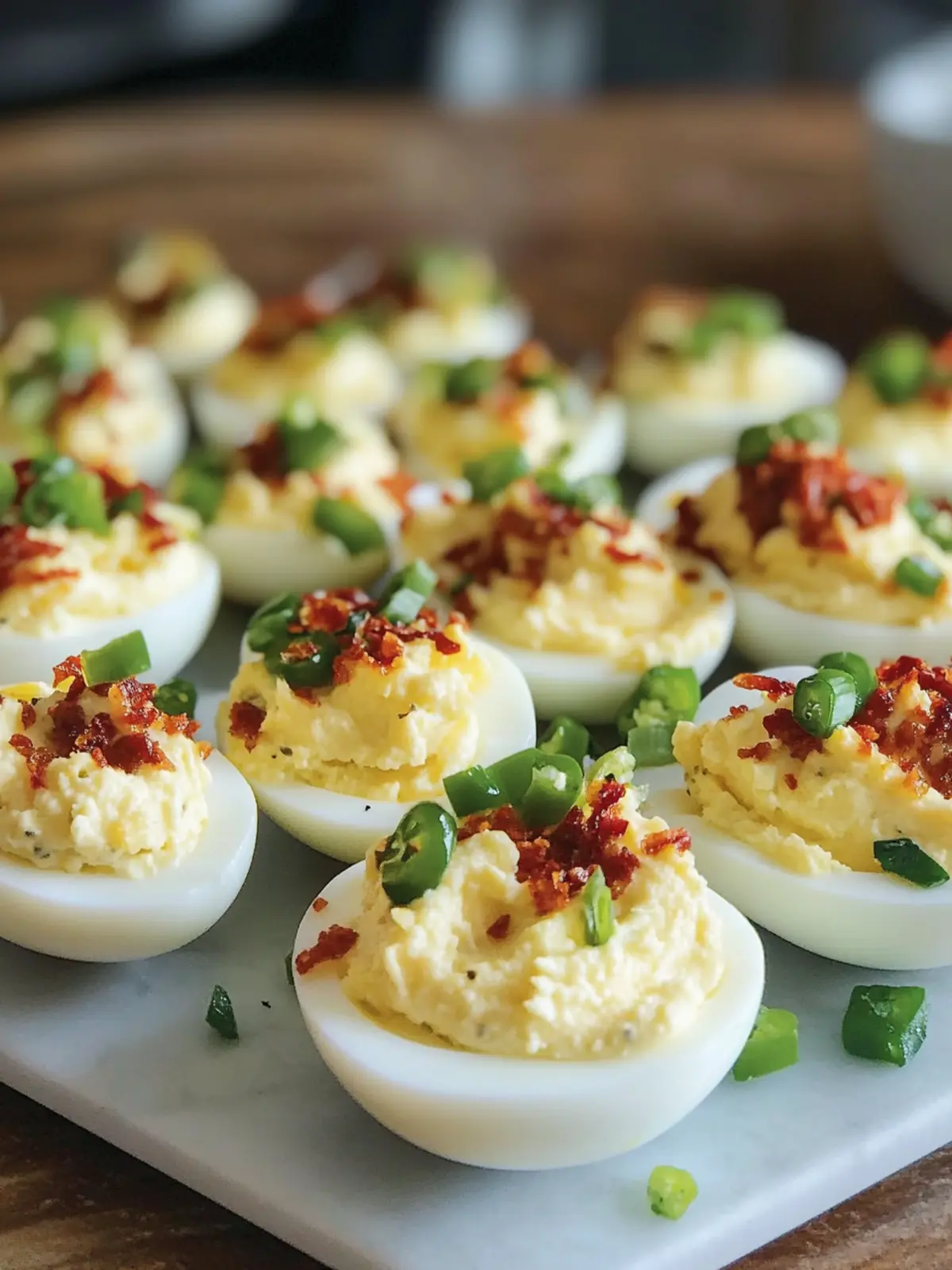 Loaded Jalapeño Popper Deviled Eggs for Ultimate Flavor Fun 3 jalapeño popper deviled eggs