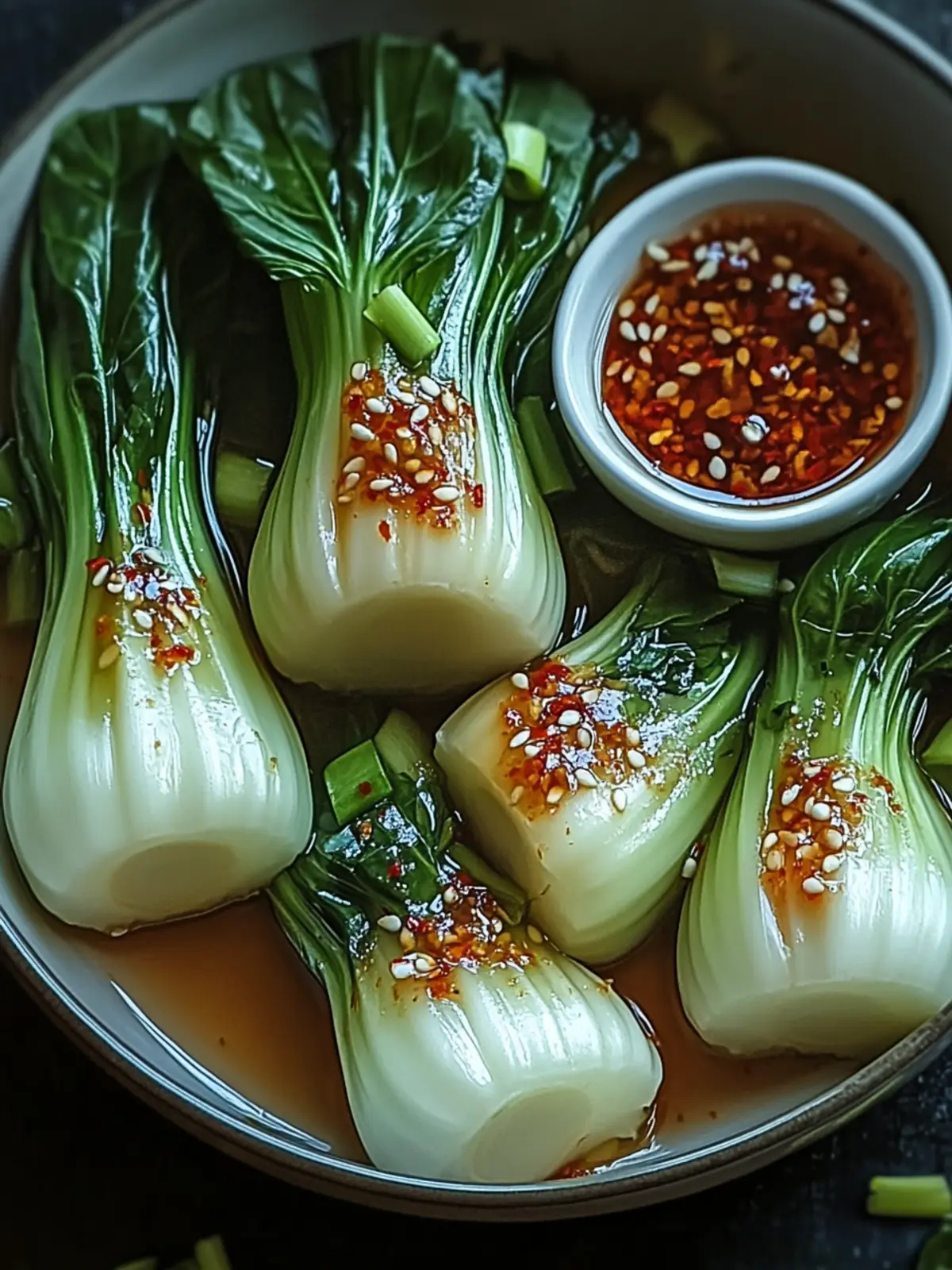 Savory Bok Choy with Ginger Chili Sauce in 15 Minutes 5 Bok Choy with Ginger Chili Sauce