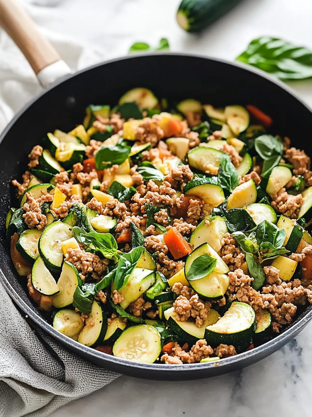 Sizzle Up a Ground Turkey and Zucchini Skillet Delight 4 Ground Turkey and Zucchini Skillet