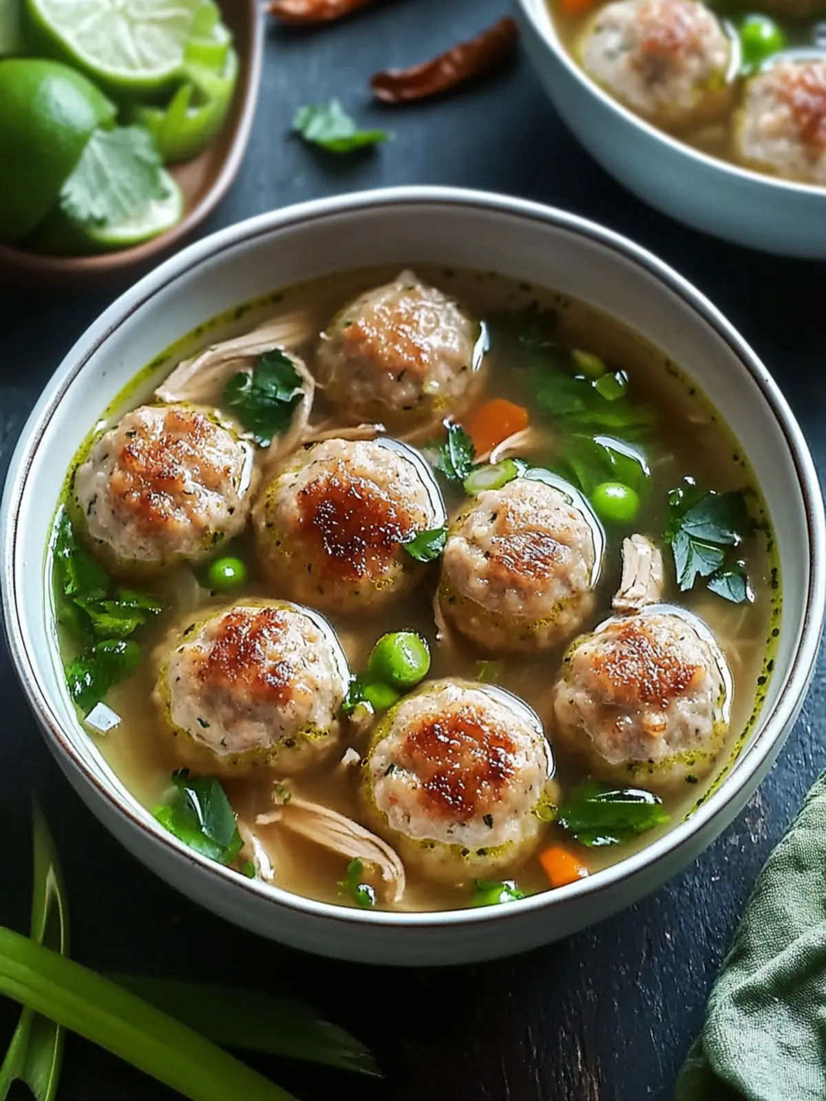 Ginger Chicken Meatball Soup: Cozy Comfort for Every Bite 3 Ginger Chicken Meatball Soup