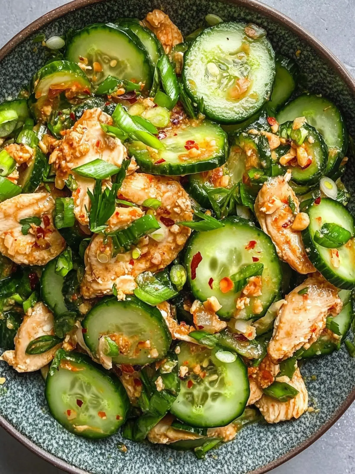 Thai Cucumber Salad with Chicken: A Refreshing Crunch! 2 Thai Cucumber Salad with Chicken