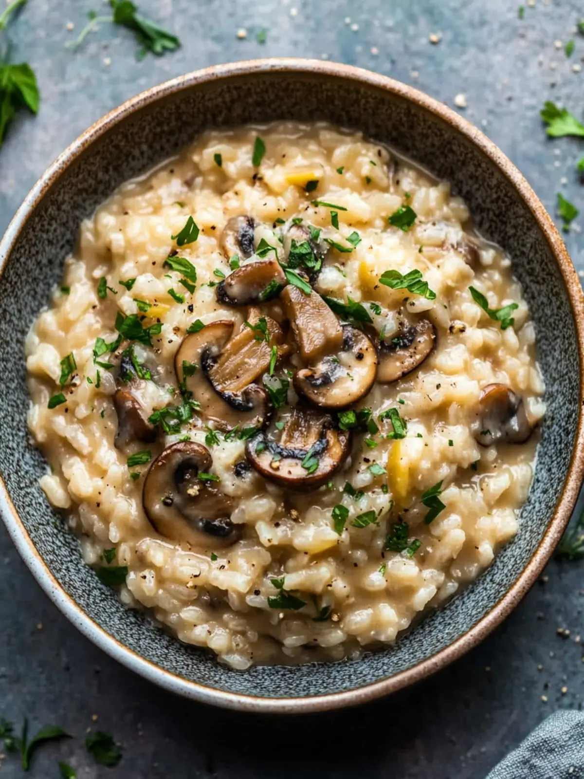 Creamy Vegan Mushroom Risotto Ready in 30 Minutes 2 Vegan Mushroom Risotto