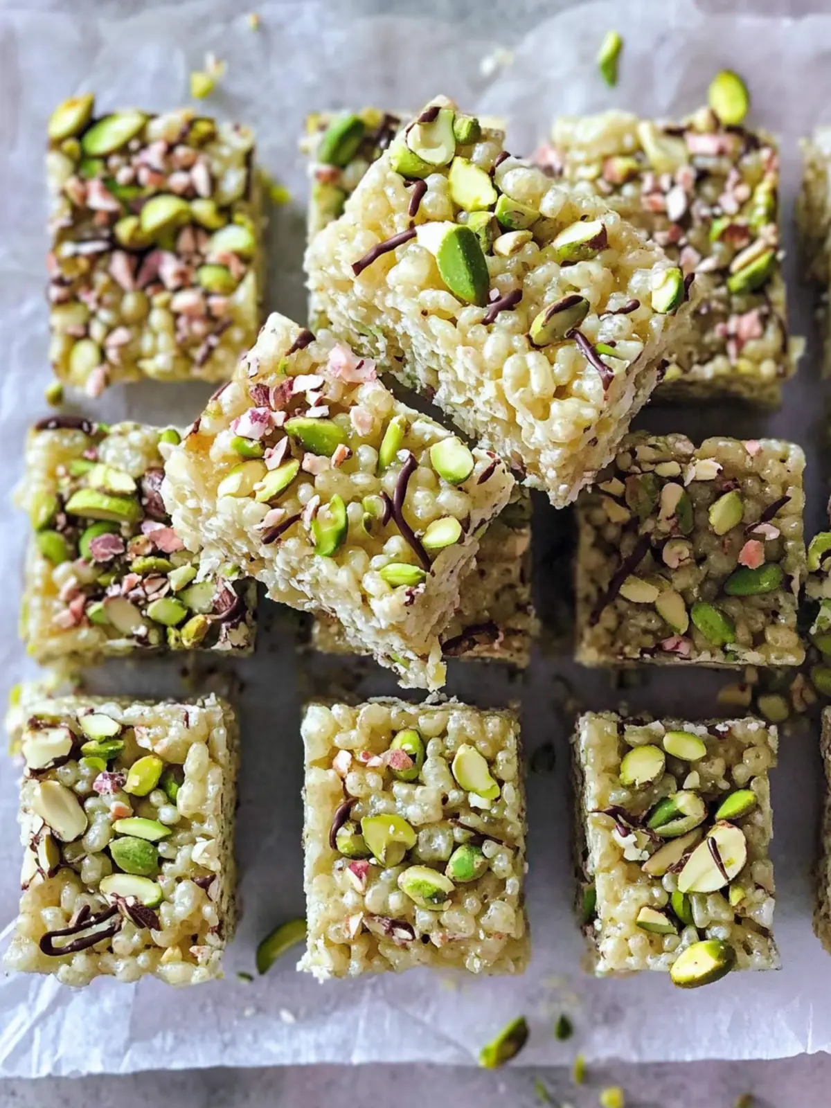 Pistachio and White Chocolate Rice Krispies Treats You’ll Love 2 Pistachio and White Chocolate Rice Krispies Treats