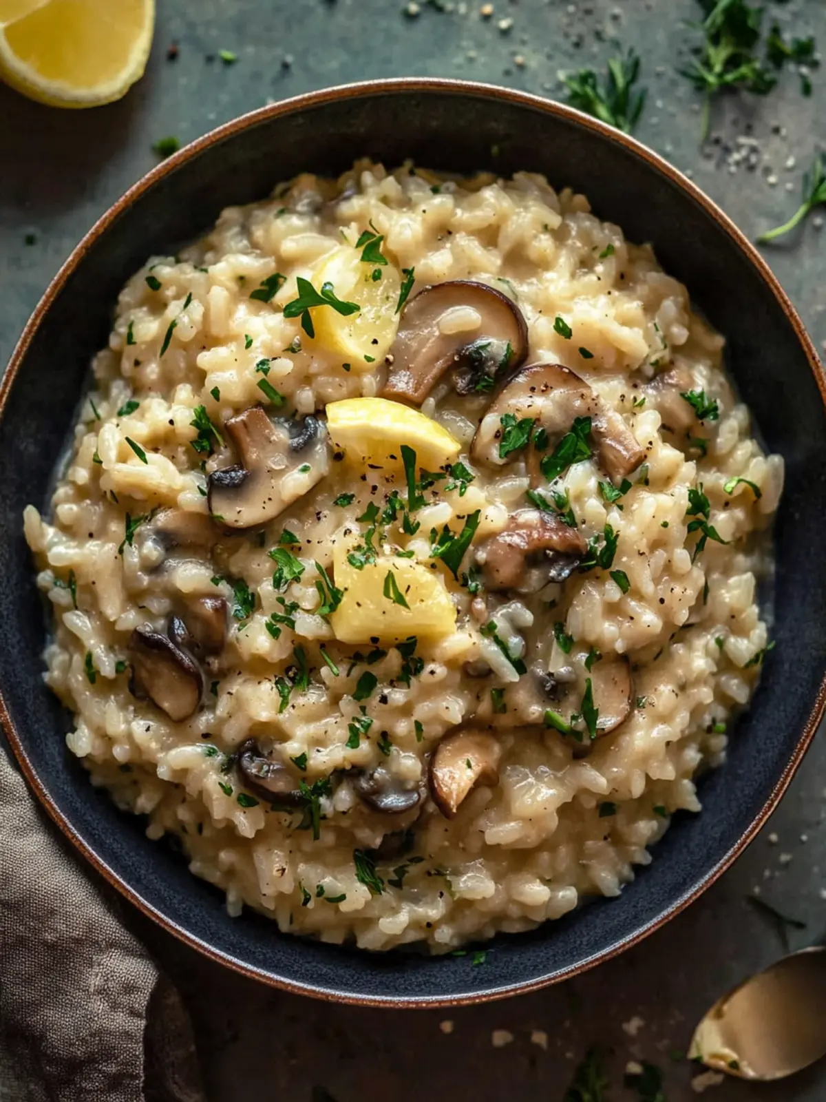 Creamy Vegan Mushroom Risotto Ready in 30 Minutes 5 Vegan Mushroom Risotto