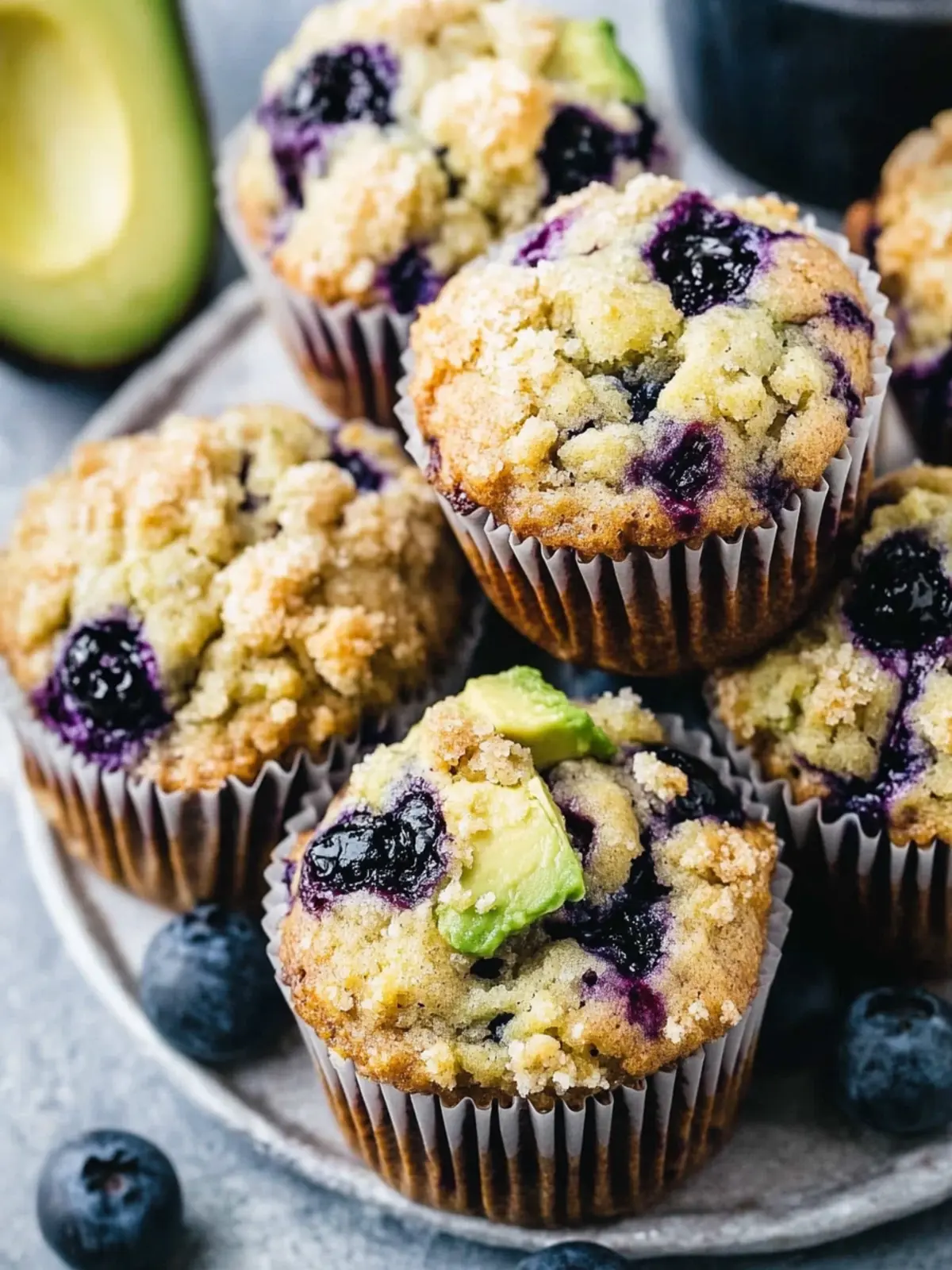 Avocado Blueberry Muffins for a Healthier Breakfast Delight 2 Avocado Blueberry Muffins