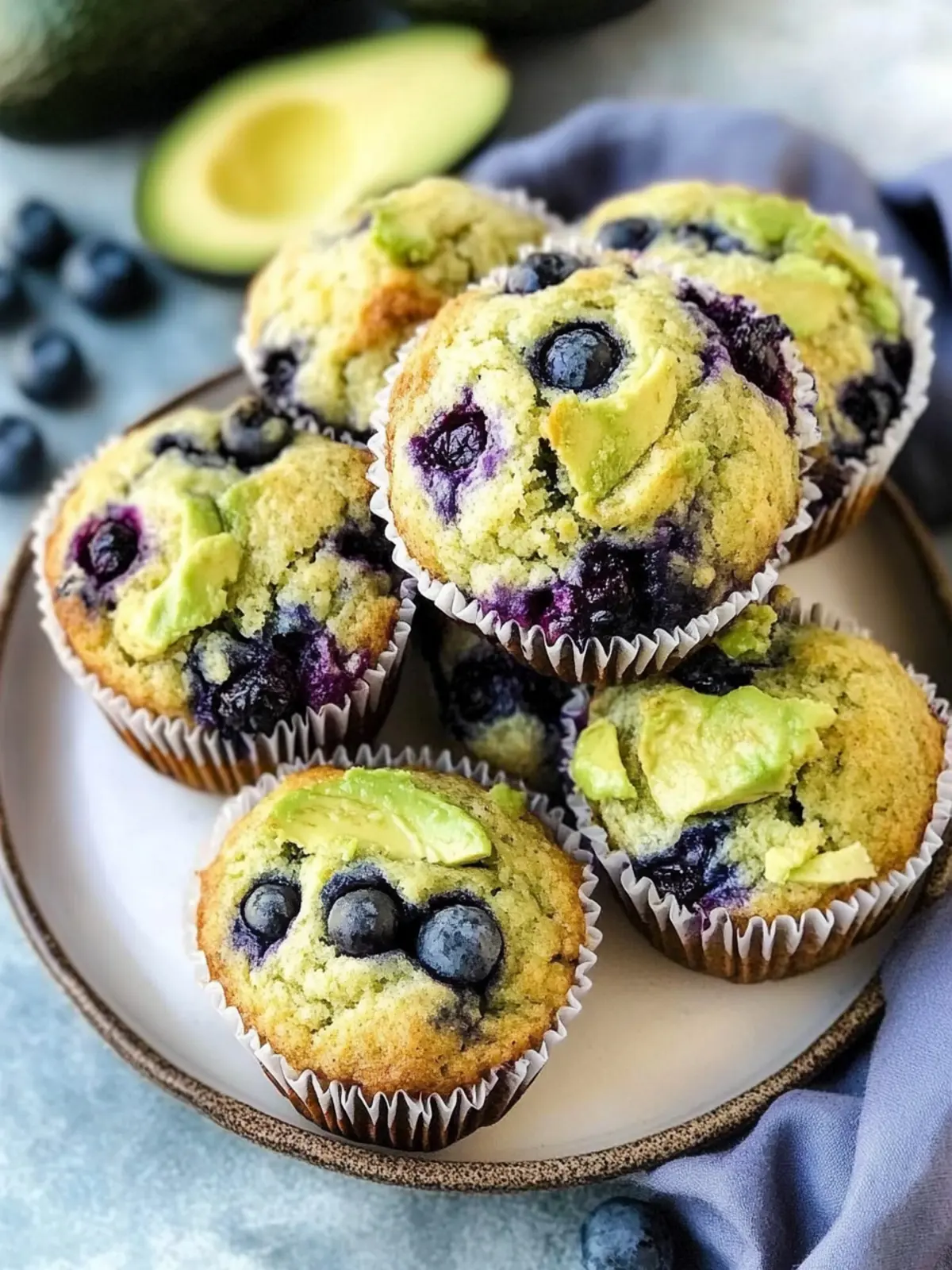 Avocado Blueberry Muffins for a Healthier Breakfast Delight 3 Avocado Blueberry Muffins