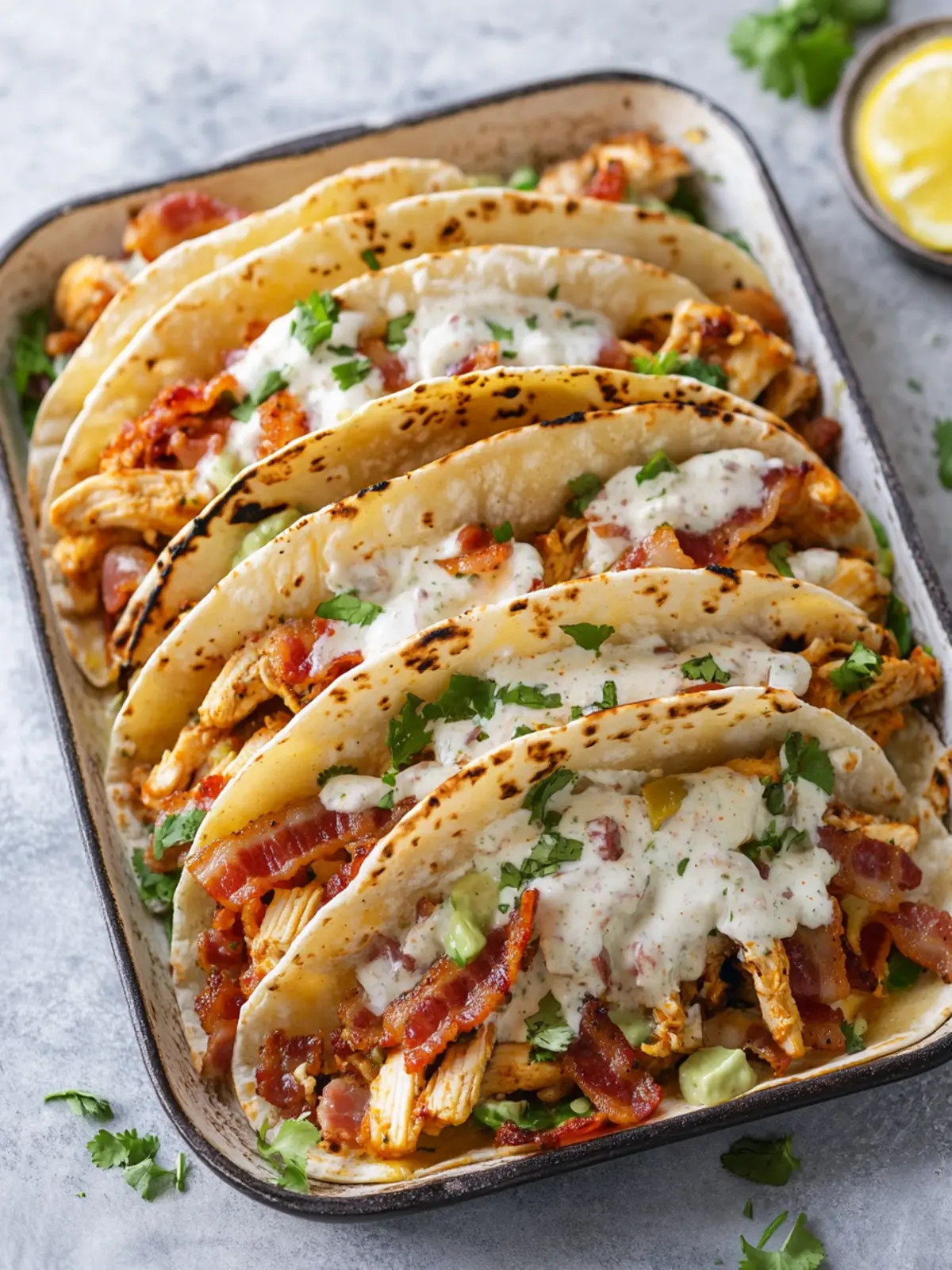 Baked Chicken Bacon Ranch Tacos for a Cozy Family Feast 4 Baked Chicken Bacon Ranch Tacos
