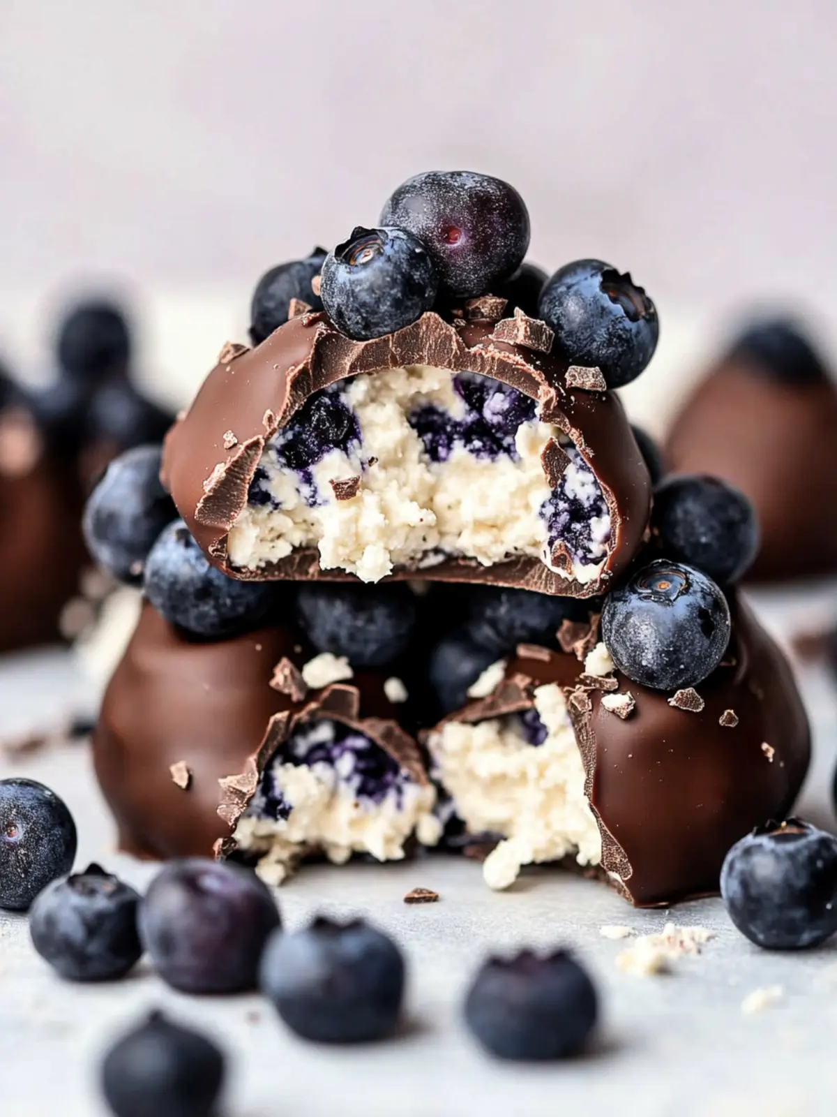 Chocolate Dipped Blueberry Cottage Cheese Clusters for Guilt-Free Indulgence 5 Chocolate Dipped Blueberry Cottage Cheese Clusters