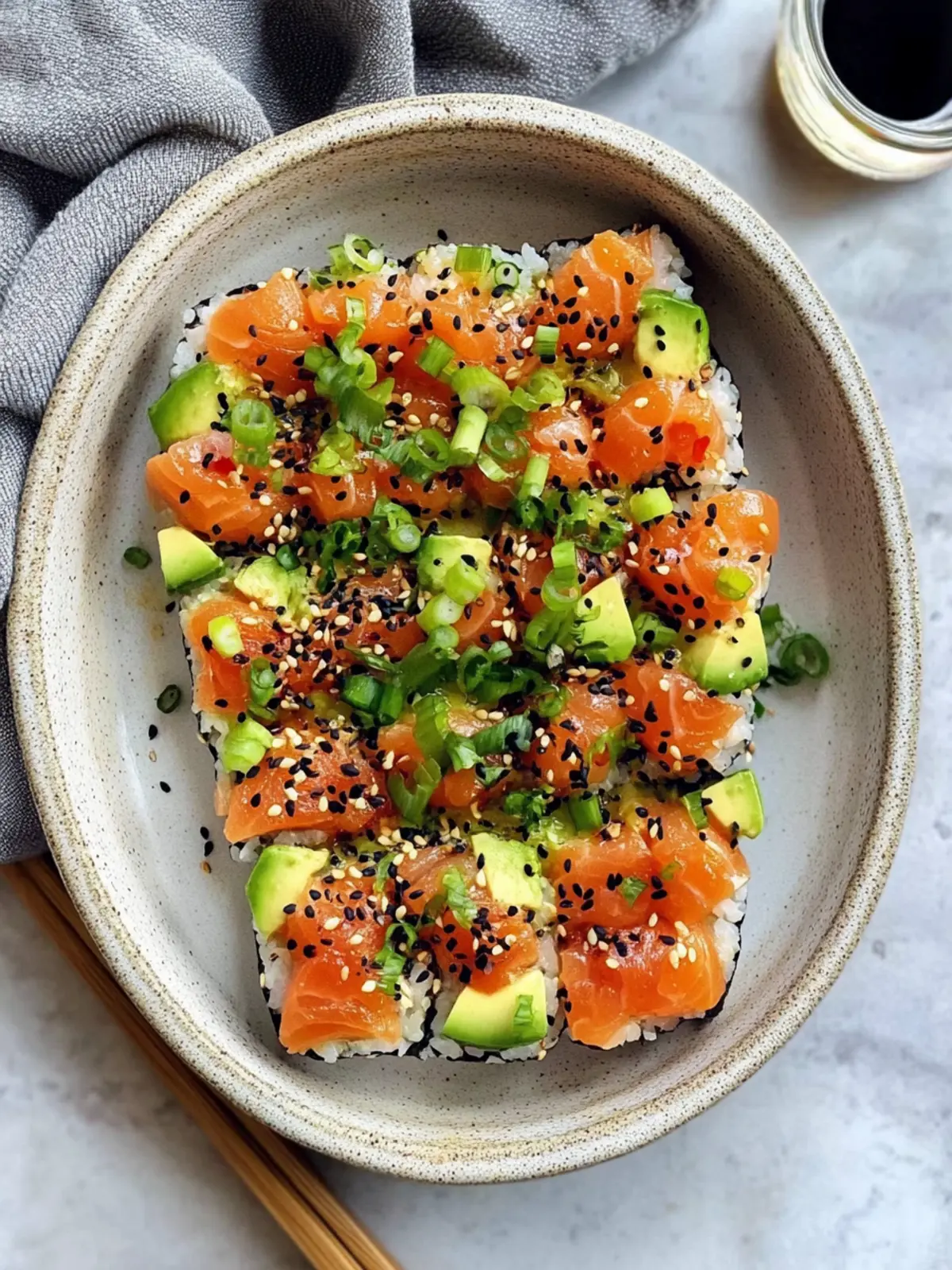 Lightened-Up Salmon Sushi Bake for Busy Weeknight Feasts 5 Lightened-Up Salmon Sushi Bake