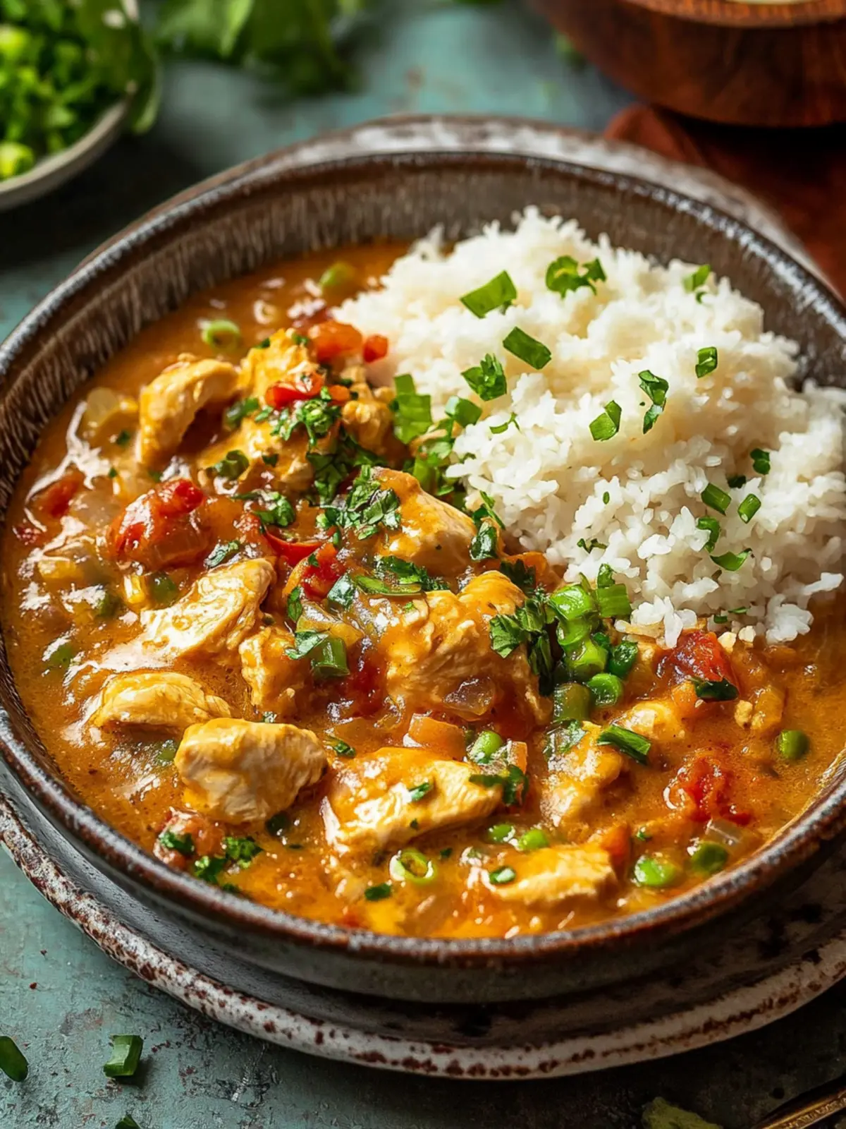 Savory Chicken Étouffée: A Comforting Cajun Delight 3 Chicken Étouffée
