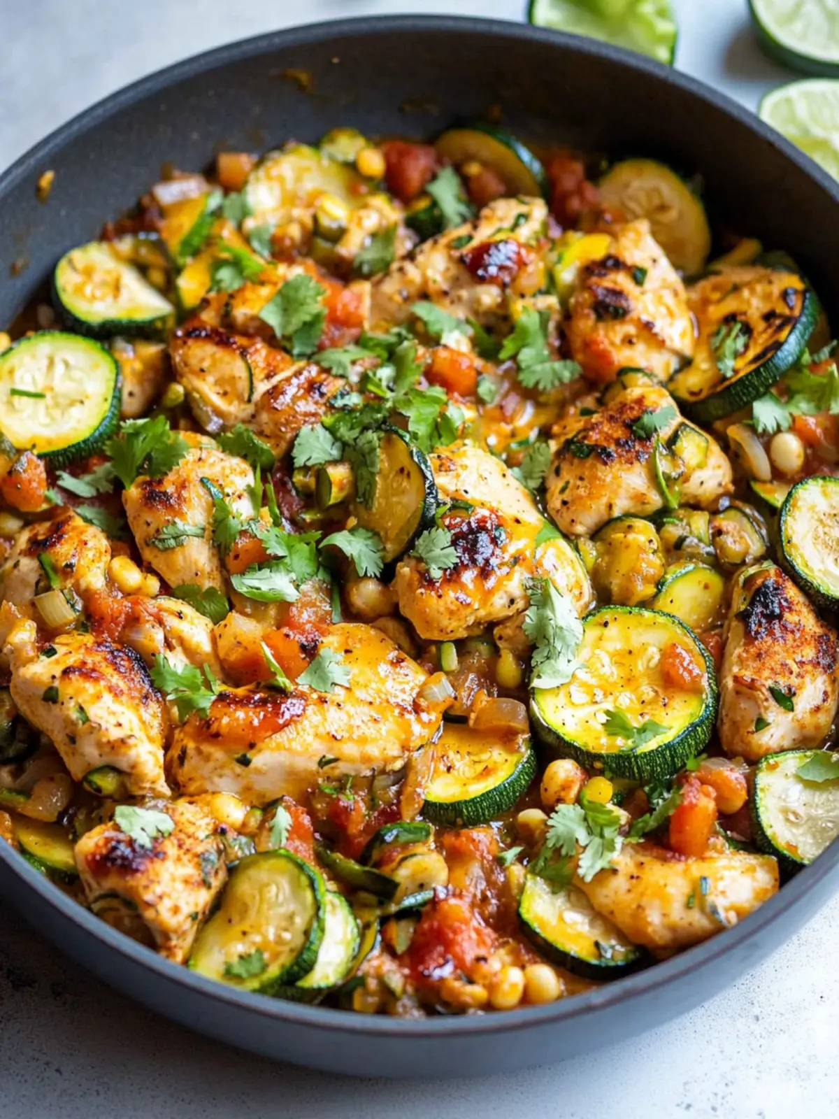 Tex Mex Chicken and Zucchini: Flavorful Skillet Delight 3 Tex Mex Chicken and Zucchini