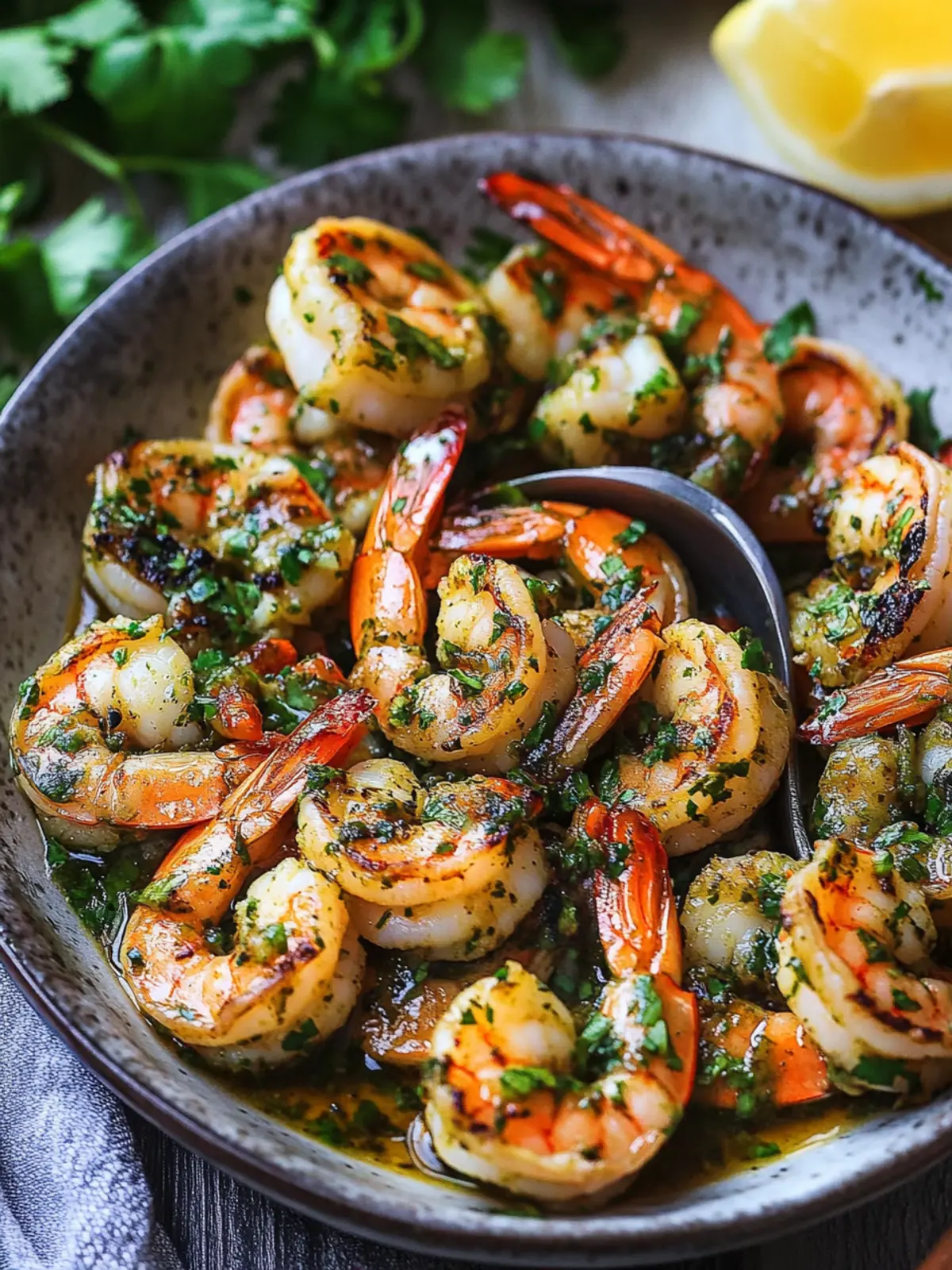 Delicious Pan Seared Chimichurri Shrimp in Under 30 Minutes 5 Pan Seared Chimichurri Shrimp