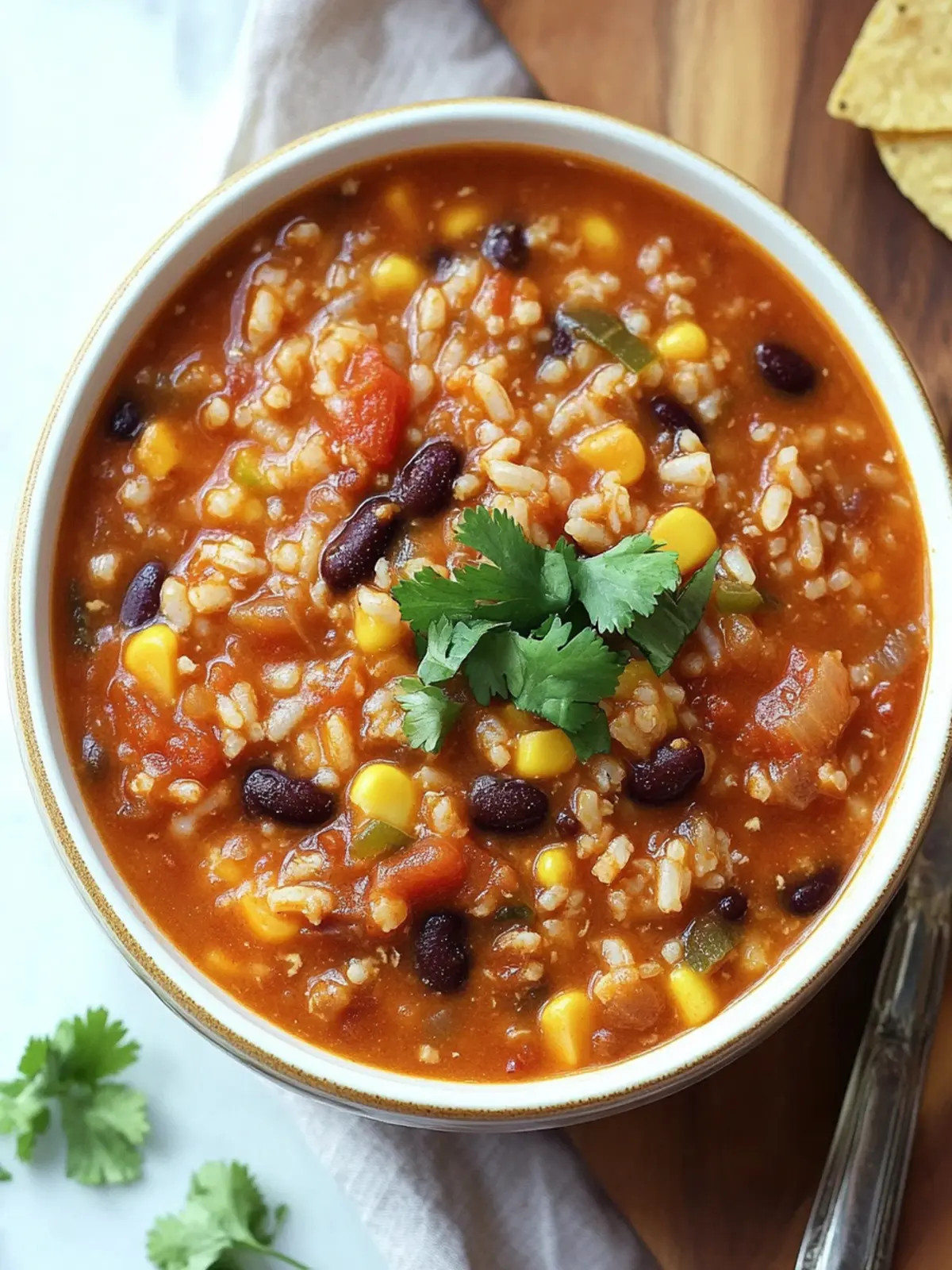 Savory Beans and Rice Taco Soup Ready in 30 Minutes 3 Beans and Rice Taco Soup