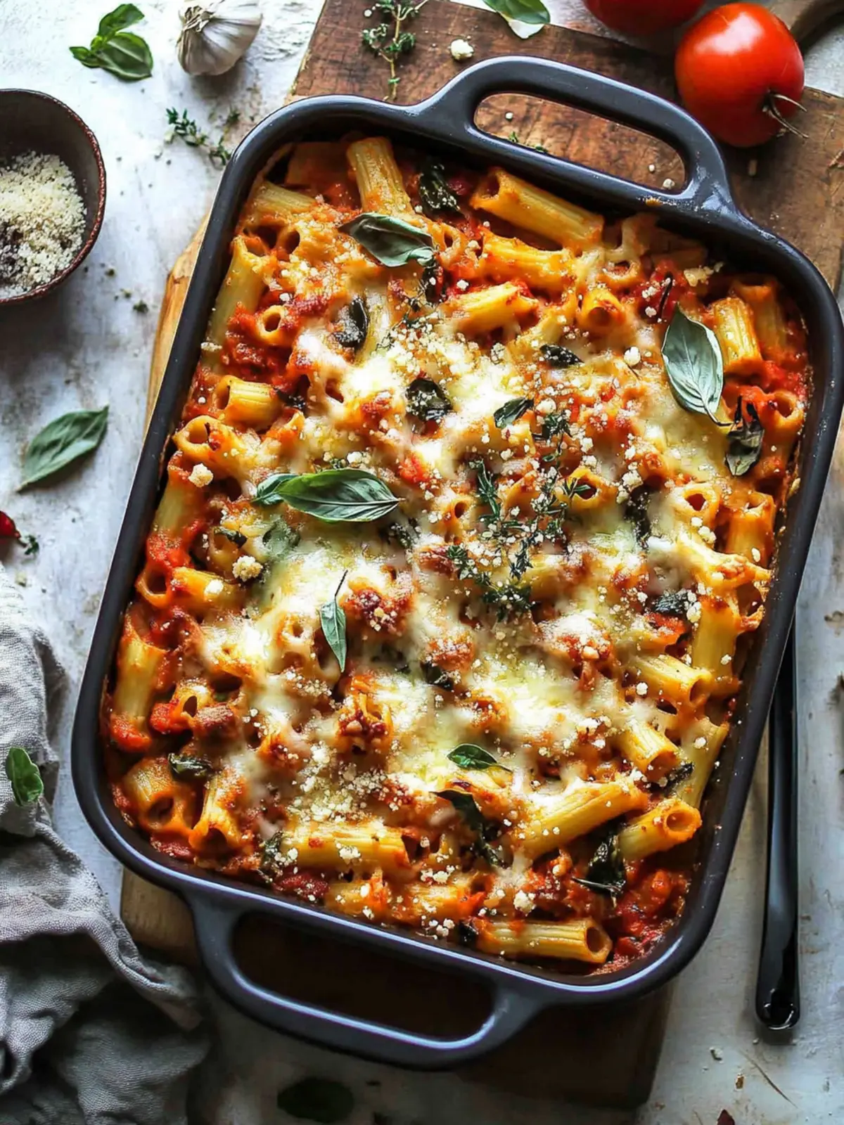 Cheesy Pasta Bake with Pumpkin Tomato Sauce for Cozy Nights 2 Pasta Bake with Pumpkin Tomato Sauce