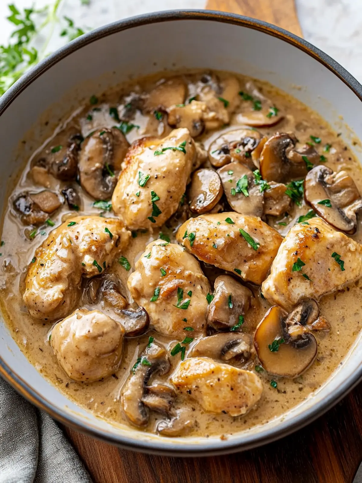Mushroom Chicken Delight: A Comforting Homemade Feast 2 Mushroom Chicken