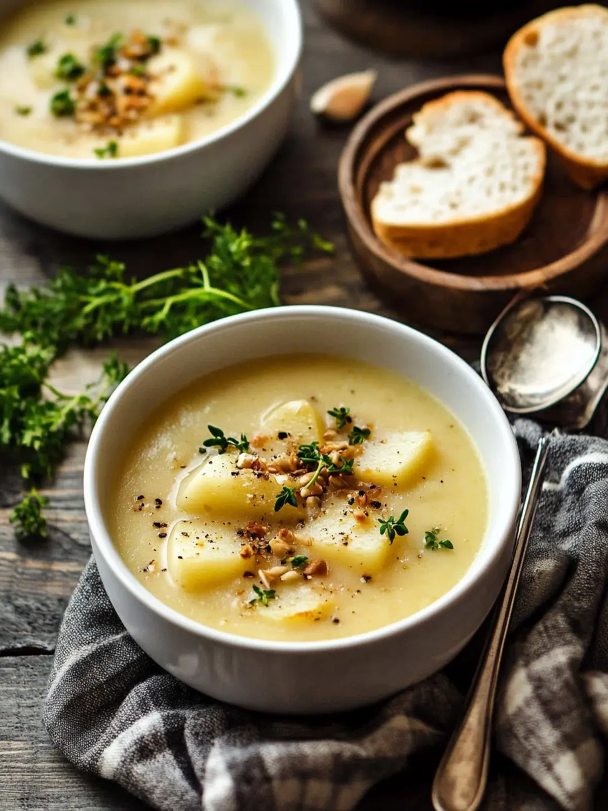 Roasted Garlic Potato Soup for Cozy Winter Nights 4 Roasted Garlic Potato Soup